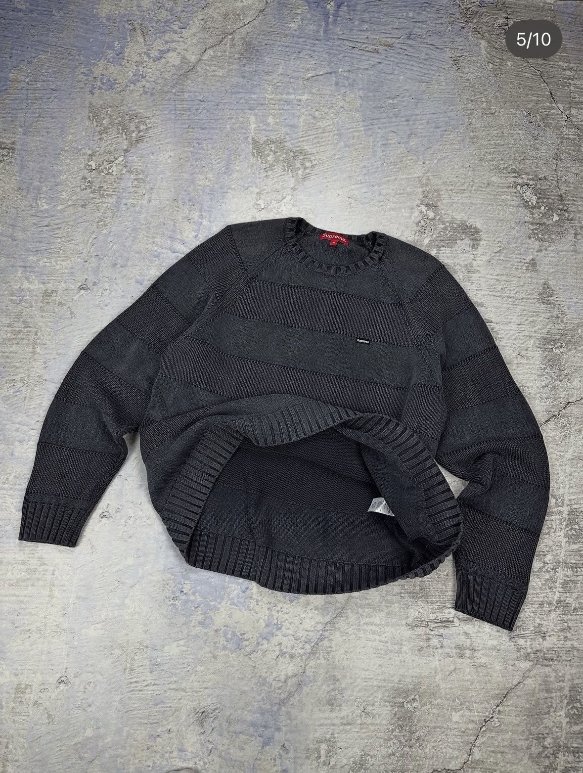 Supreme Supreme garment dyed knitted sweater mens grey Size US M / EU 48-50 / 2 - 4 Thumbnail