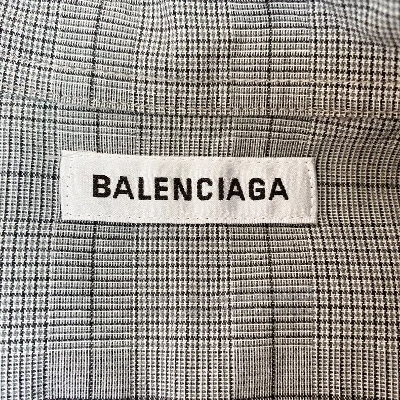 Balenciaga Balenciaga Gray Tartan Shirt Size XS / US 0-2 / IT 36-38 - 7 Thumbnail