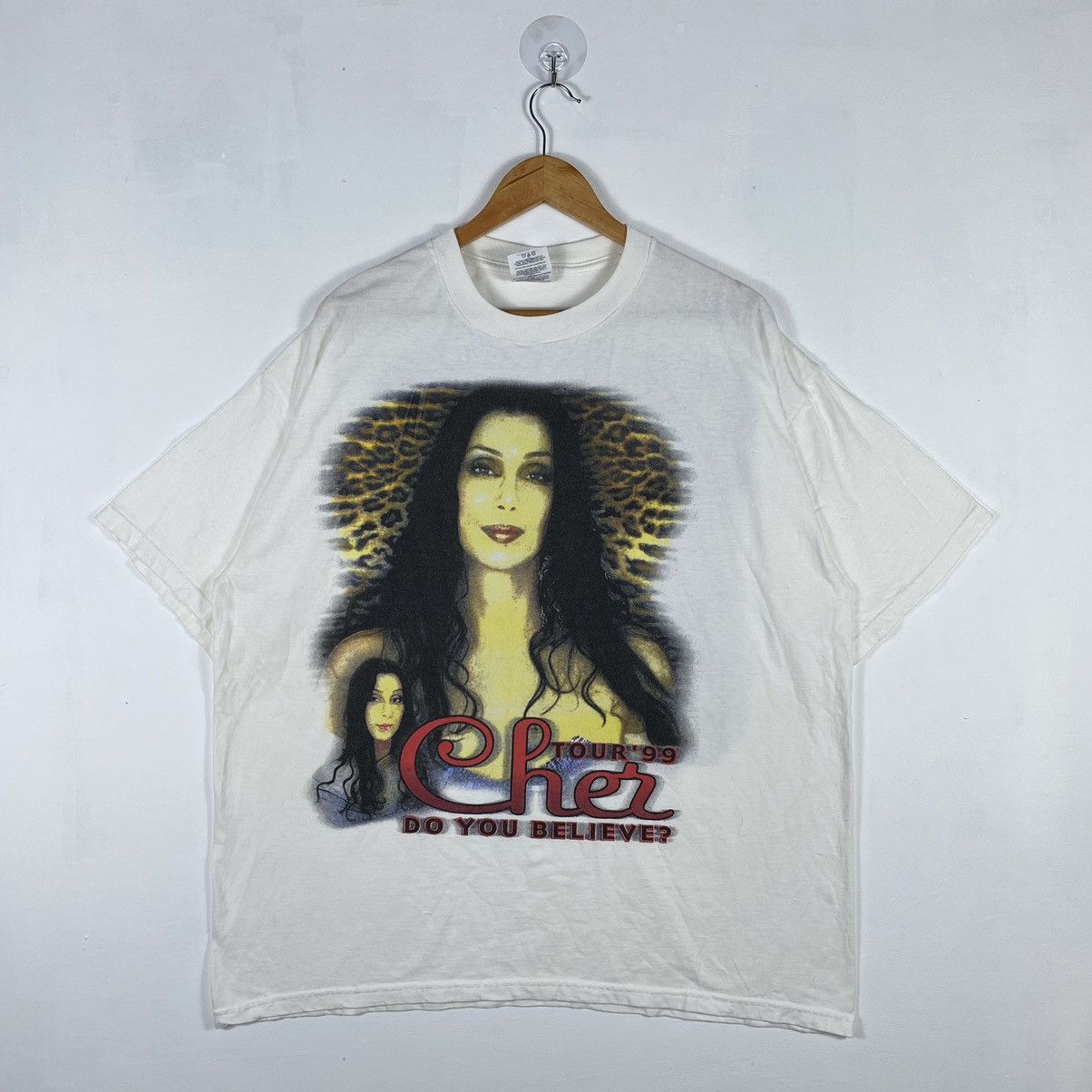 Band Tees × Rap Tees × Vintage Vintage 90's CHER Do You Believe Tour Tee Shirt Size US XL / EU 56 / 4 - 2 Thumbnail