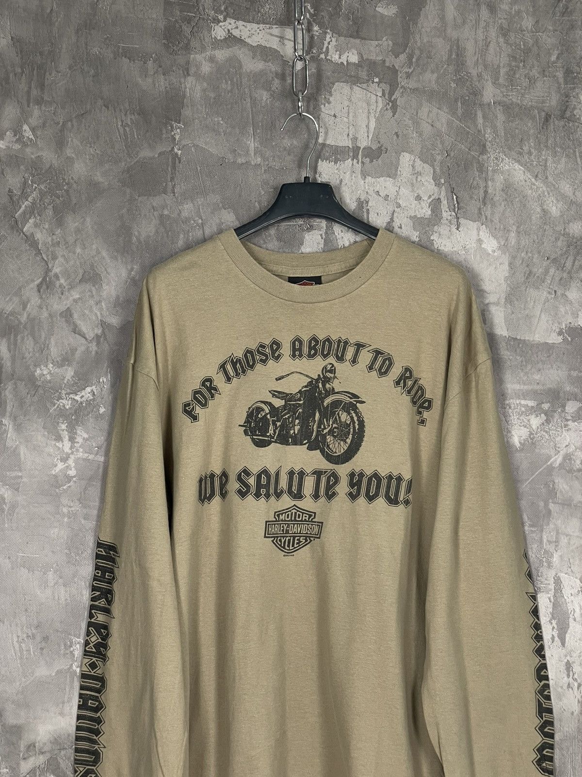 Vintage Vintage Y2K Harley Davidson Punk Long Sleeve Shirt Grunge Size US XL / EU 56 / 4 - 3 Thumbnail