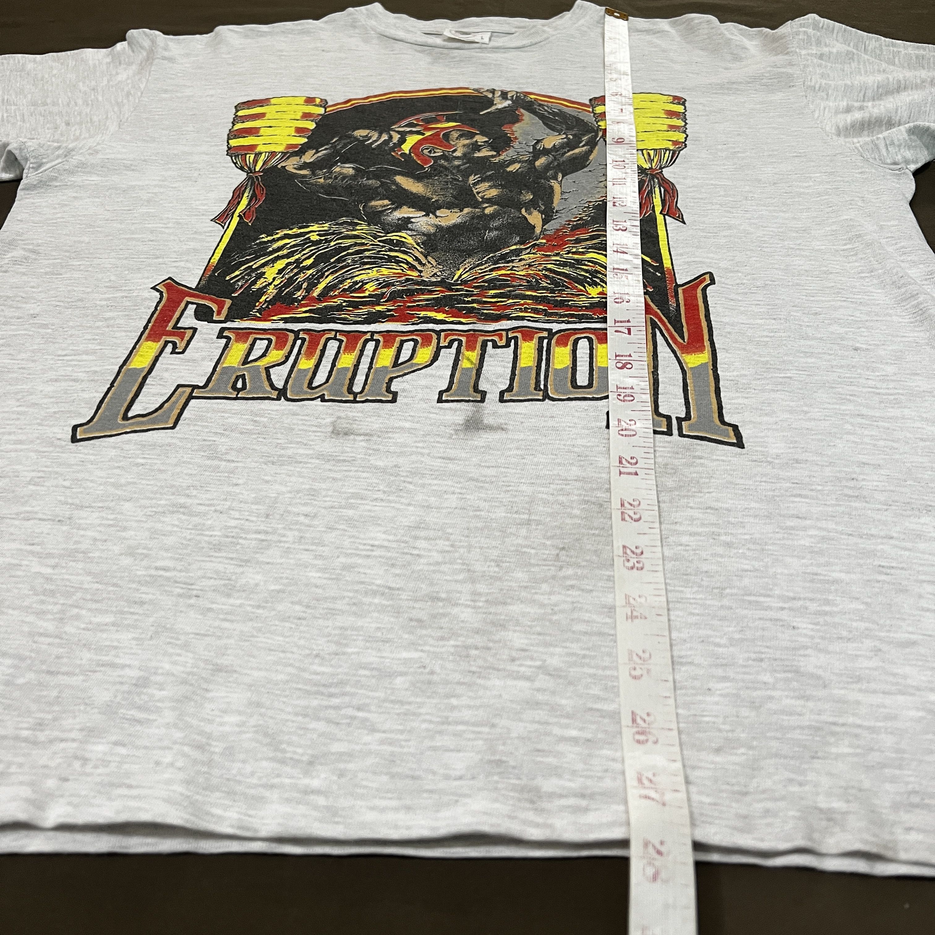 Vintage 90s eruption Fitness Promo Tee gym Bodybuilding