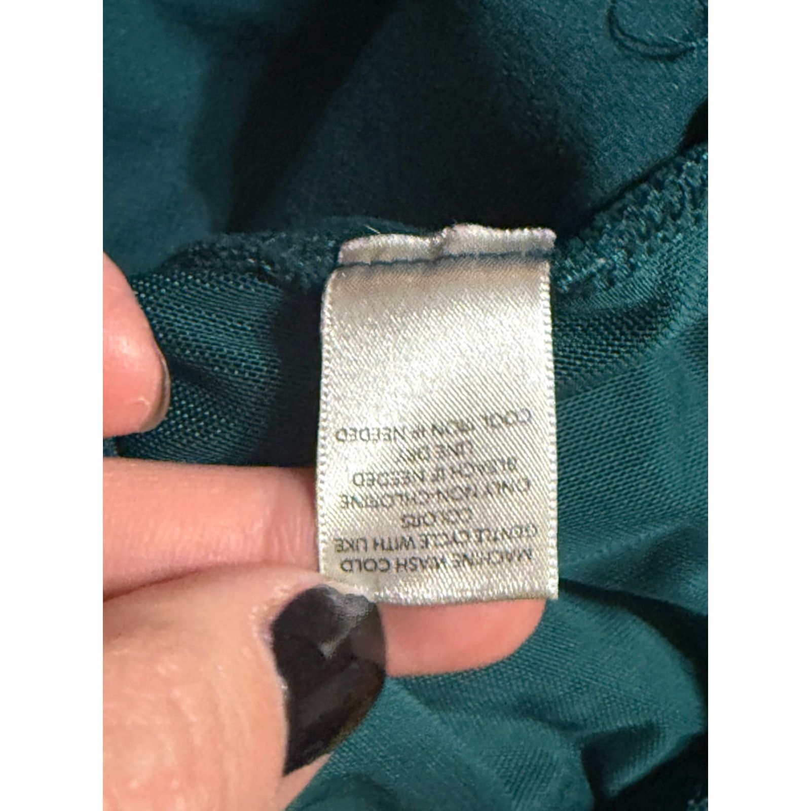 Vintage Christopher Banks Pants Women's Medium Green Pull On Pants Signature Slimming Size 32" / US 10 / IT 46 - 6 Thumbnail
