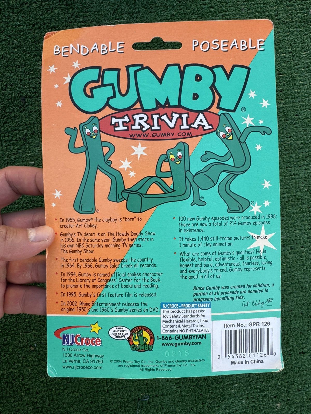 Other Gumby Bendable Poseable Figure – 50th Anniversary Edition Size ONE SIZE - 6 Thumbnail