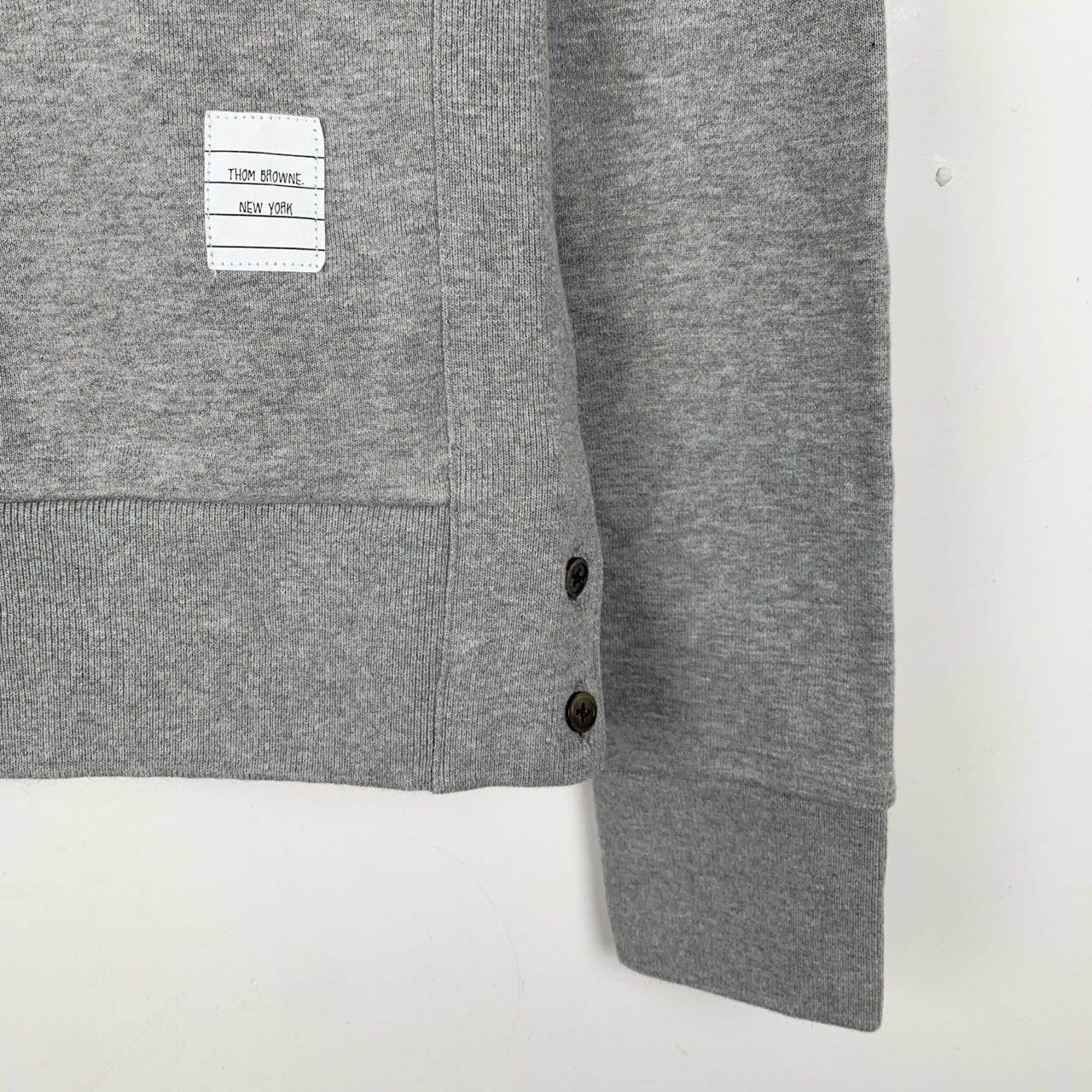 Thom Browne Thom Browne Classic 4-Bar Gray Cotton Crewneck Sweatshirt (S Size M / US 6-8 / IT 42-44 - 6 Thumbnail