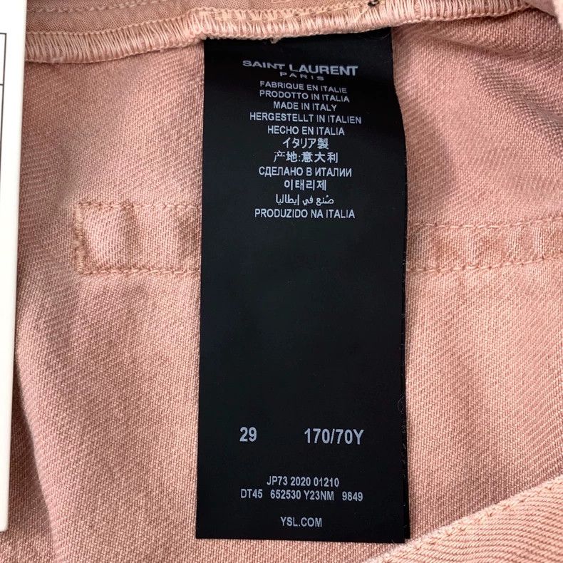Saint Laurent Paris Saint Laurent Pink denim shorts 2504-Nextarrow Size 29" - 6 Thumbnail