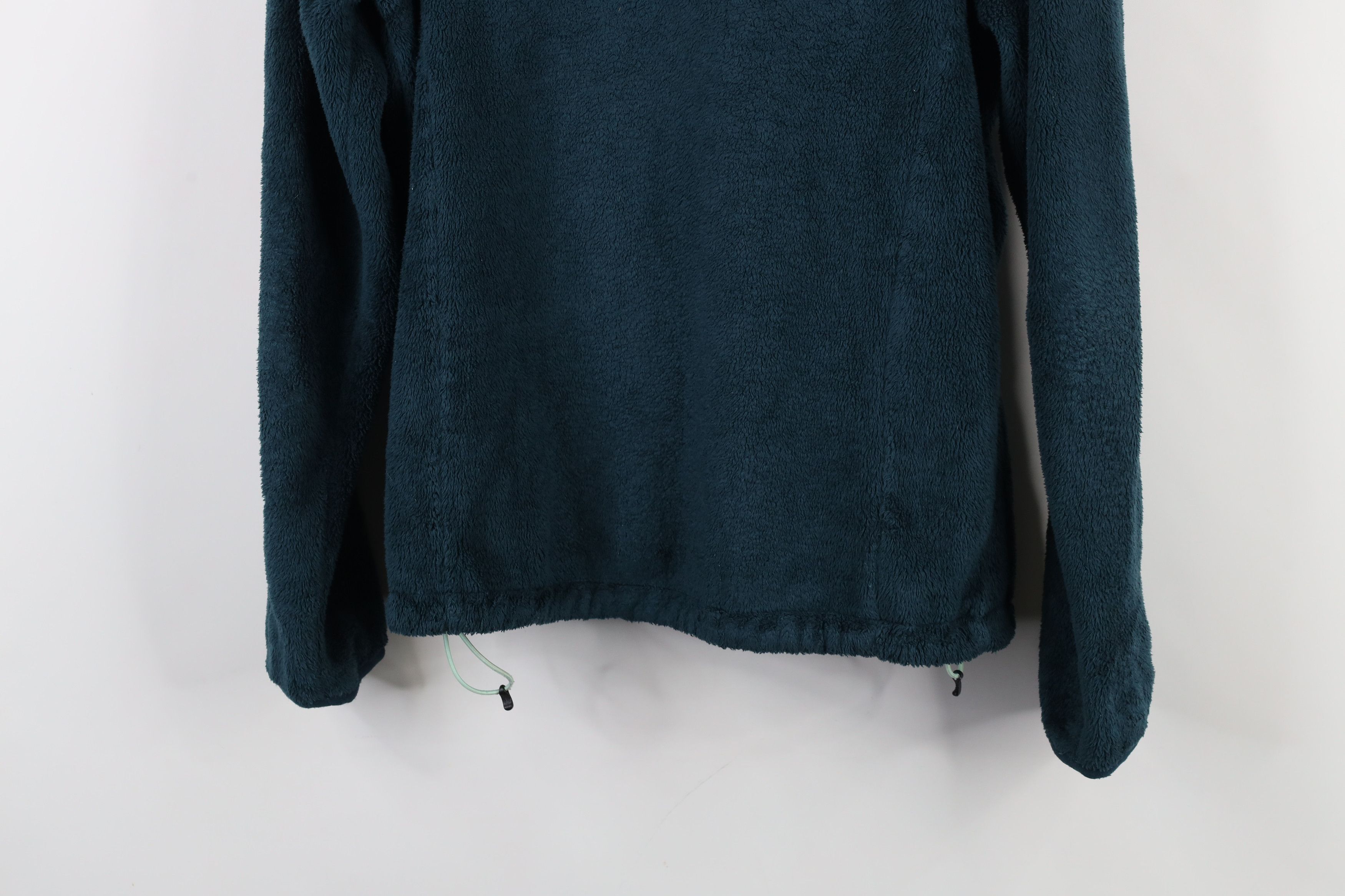 The North Face × Vintage Vintage The North Face Spell Fuzzy Shag Fleece Jacket Teal Size XS / US 0-2 / IT 36-38 - 15 Thumbnail