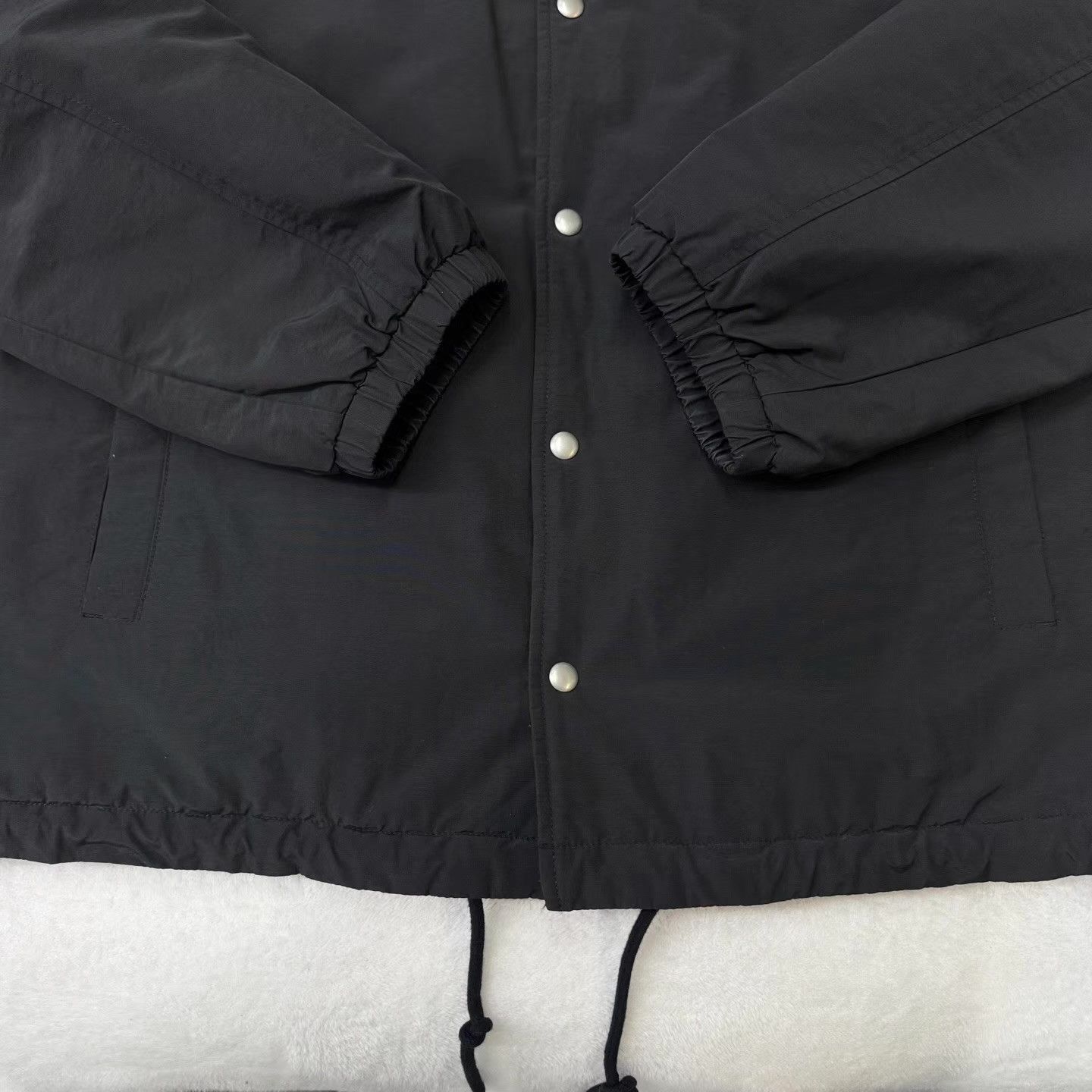 Allsaints ALLSAINTS Black Lightweight Cotton Training Jacket Q10 Size US XL / EU 56 / 4 - 2 Thumbnail