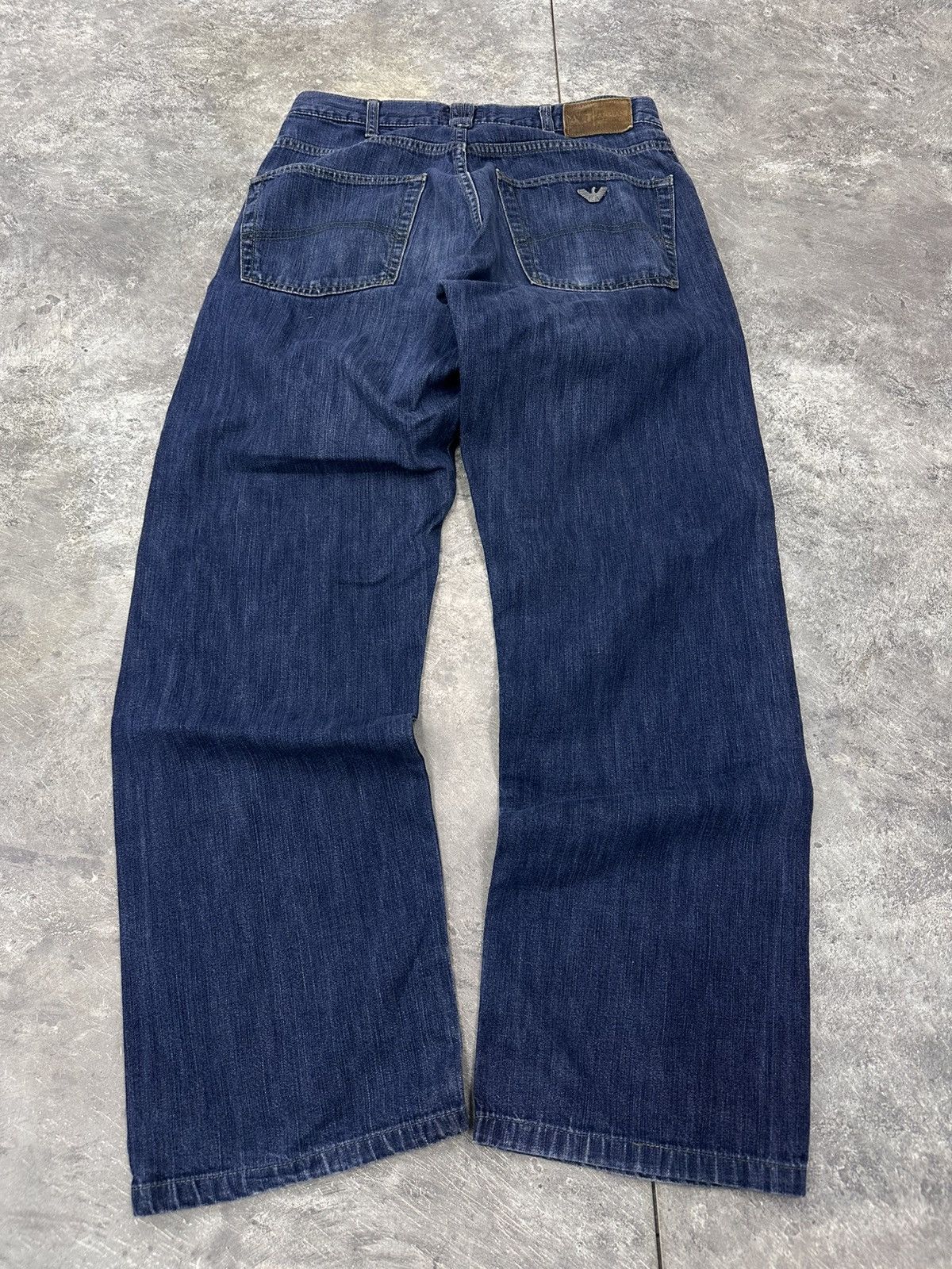 If Six Was Nine Armani Jeans Vintage Baggy Wide Jeans Made in Italy Size US 30 / EU 46 - 4 Thumbnail