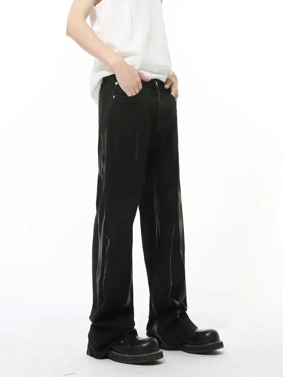 Japanese Brand Retro loose tie dye flared jeans Size US 32 / EU 48 - 5 Thumbnail