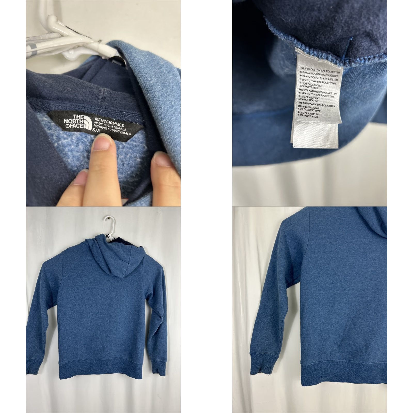 The North Face The North Face Mens Small Blue Pullover Hoodie Long Sleeve Shirt Size US S / EU 44-46 / 1 - 8 Thumbnail