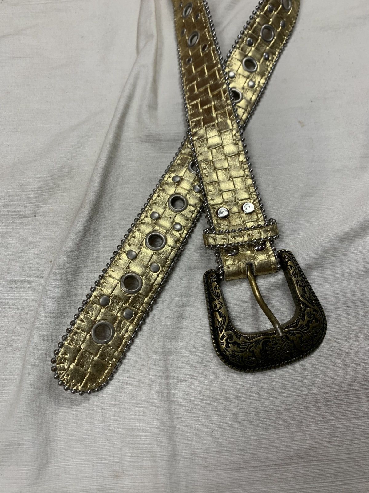 If Six Was Nine Gold gunda studded belt Size ONE SIZE - 2 Thumbnail