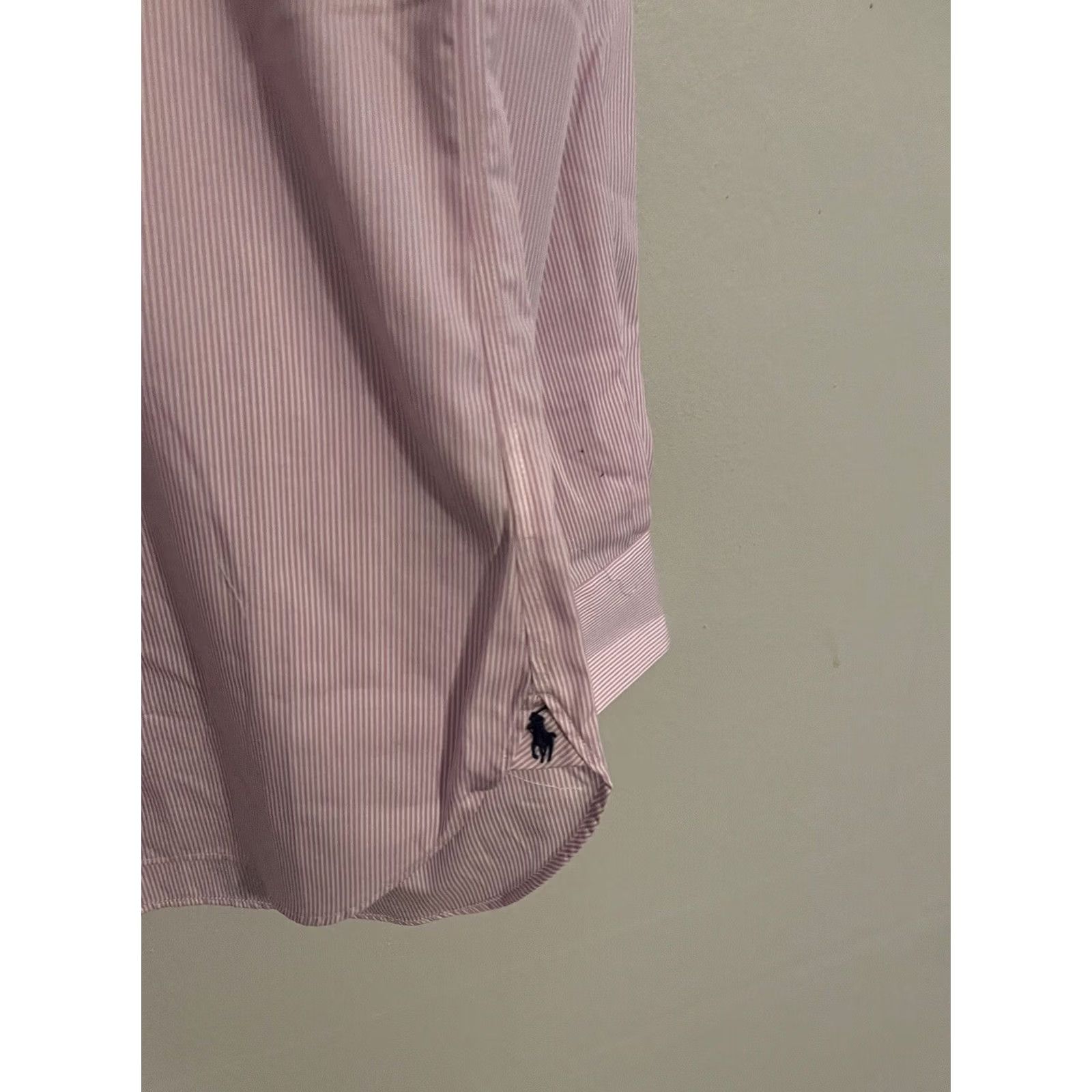 Polo Ralph Lauren Polo Ralph Lauren Mens Dress Shirt Classic Fit Easy Care Pink Stripe 15.5 34/35 New Size 42R - 2 Thumbnail