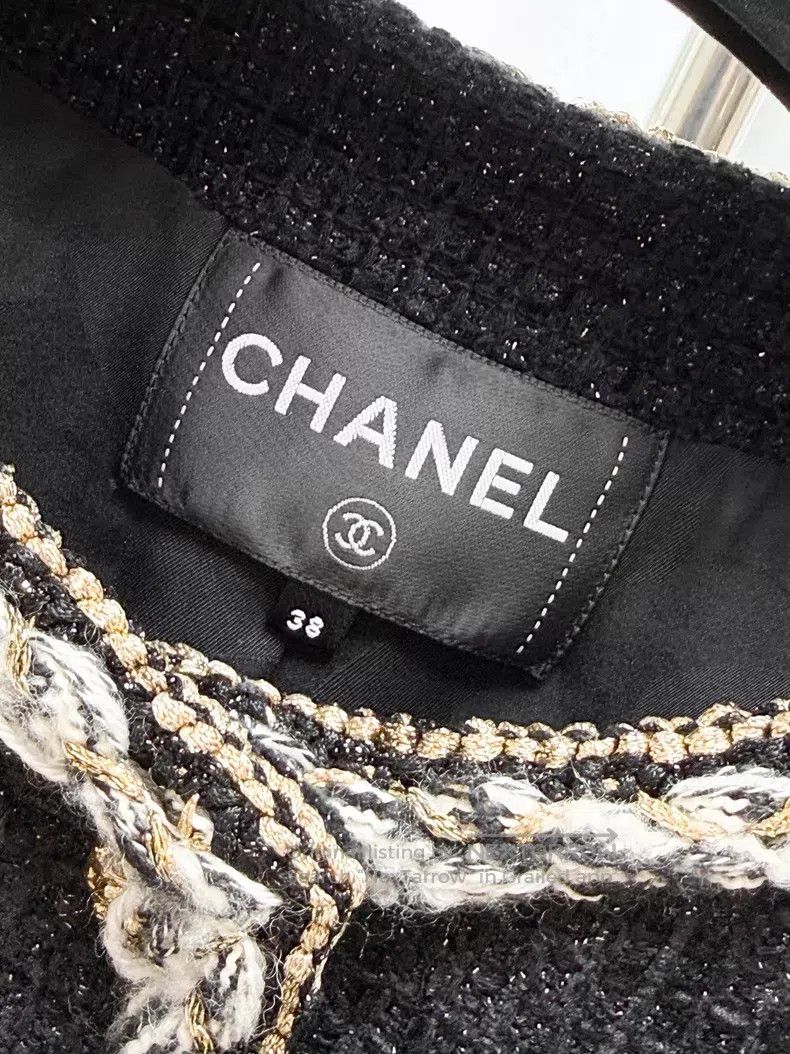 Chanel Chanel Golden buckle four-pocket tweed rolled edge long-sl Size XS / US 0-2 / IT 36-38 - 7 Thumbnail