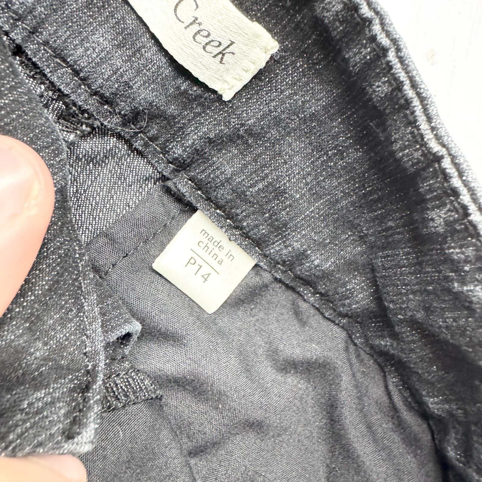 Coldwater Creek Coldwater Creek Pants P14 Black Denim Wide Flared Leg Jeans Size 35" - 4 Thumbnail