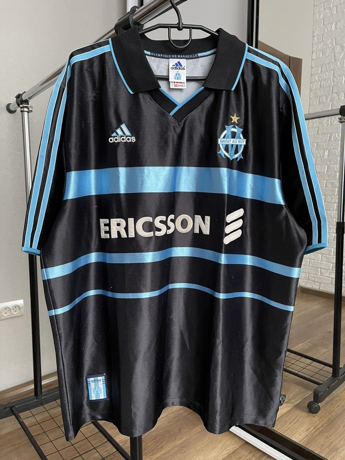 1999/2000 Adidas Olympique de Marseille Vintage Soccer Shirt