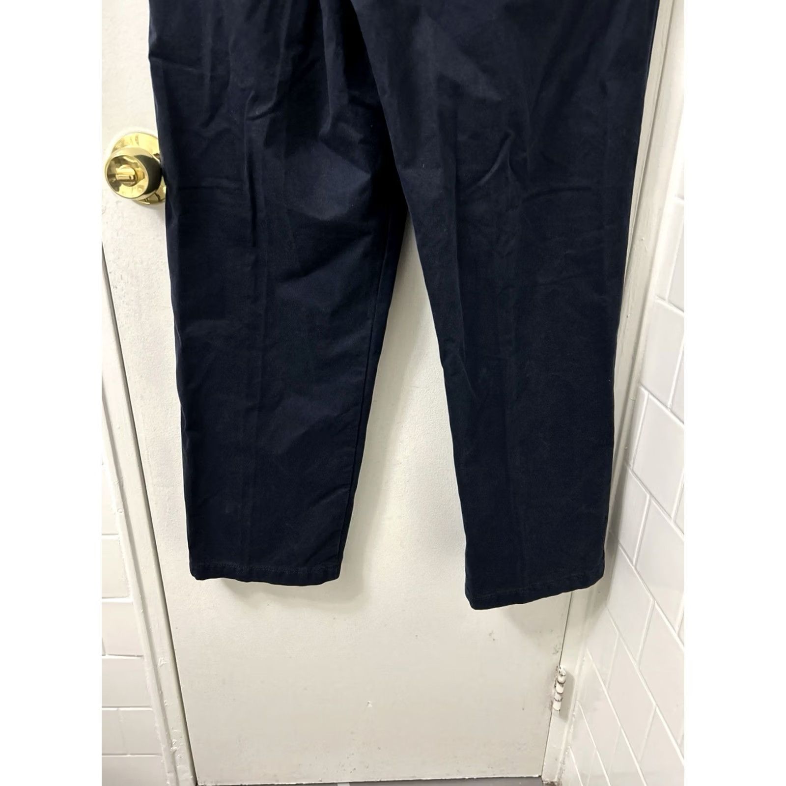 Izod VINTAGE was not in original title; IZOD Luxury Sport Officers Chinos Pants Mens 32x30 Navy Blue YKK NWT Size US 32 / EU 48 - 3 Thumbnail
