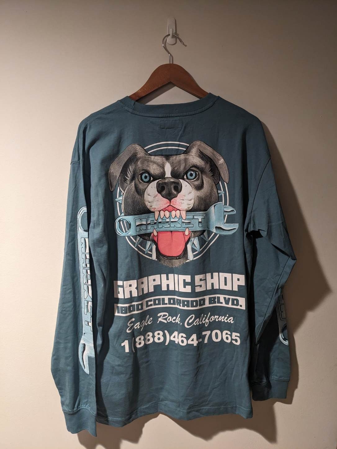 Market × Urban Outfitters MARKET Junkyard Dog Urban Outfitters Long Sleeve T-Shirt Size US L / EU 52-54 / 3 - 1 Thumbnail