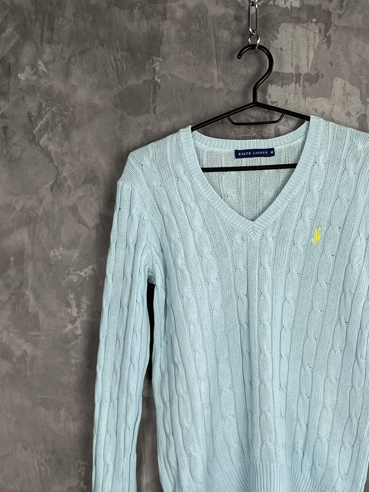 Polo Ralph Lauren × Vintage Vintage Polo Ralph Lauren V-Neck Knit Sweater Luxury Hype Size M / US 6-8 / IT 42-44 - 3 Thumbnail
