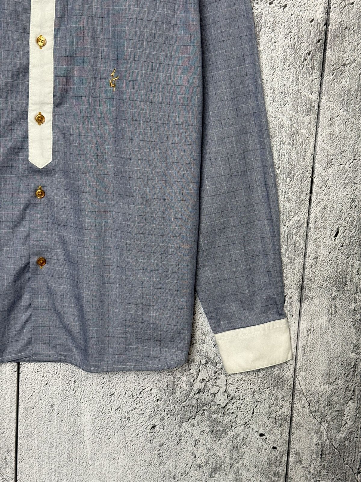 Lui's Luis Trenker Check Long Sleeve Button Shirt Contrast Collar Size US L / EU 52-54 / 3 - 4 Thumbnail