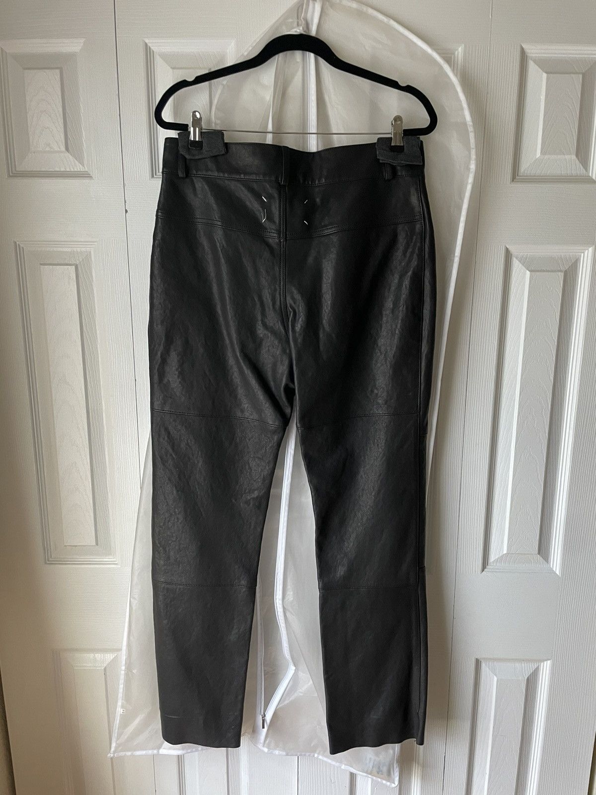 Maison Margiela Leather biker pants Size US 34 / EU 50 - 4 Thumbnail