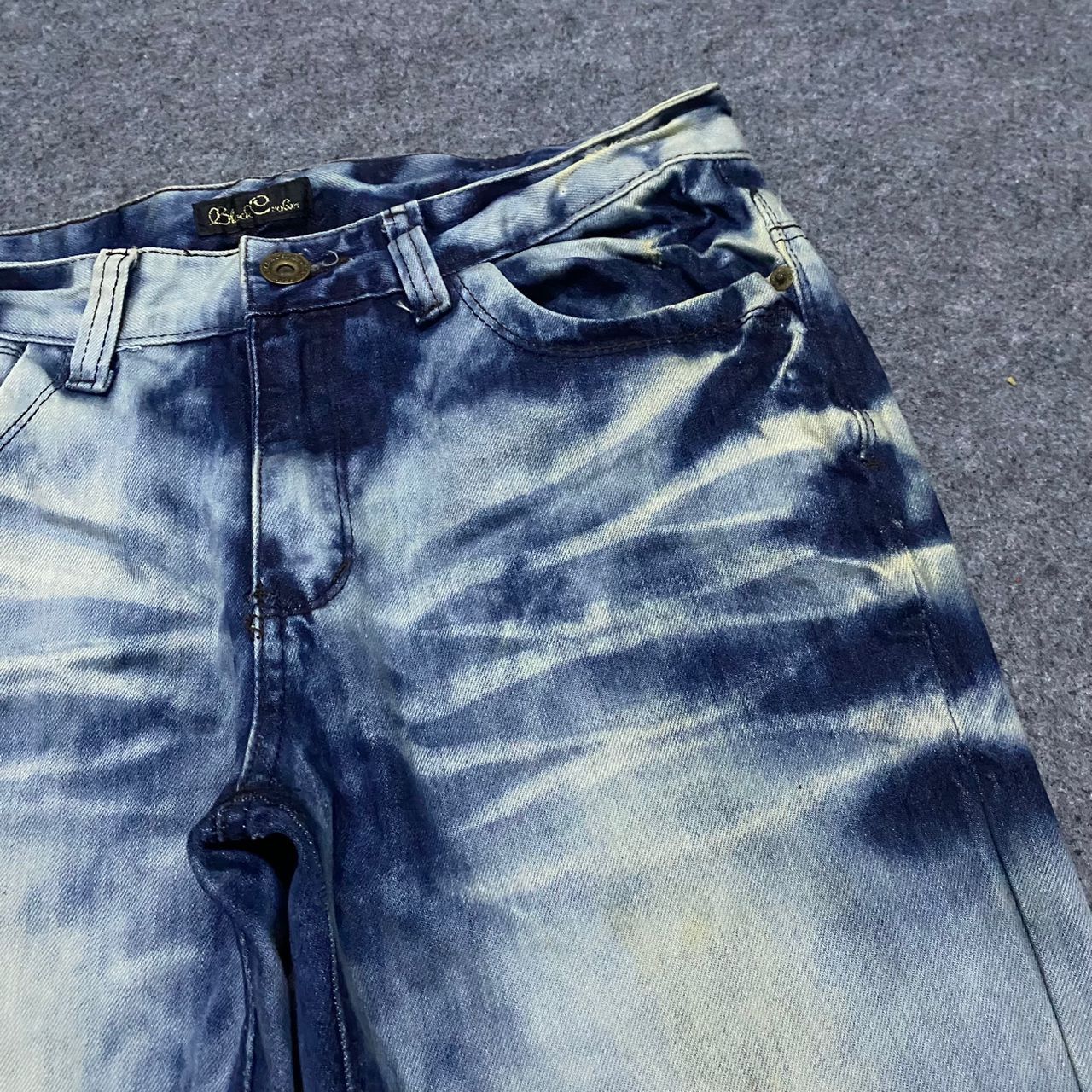 If Six Was Nine 💥Flare💥Vintage Black Crown Japanese Brand Denim Size US 34 / EU 50 - 9 Thumbnail