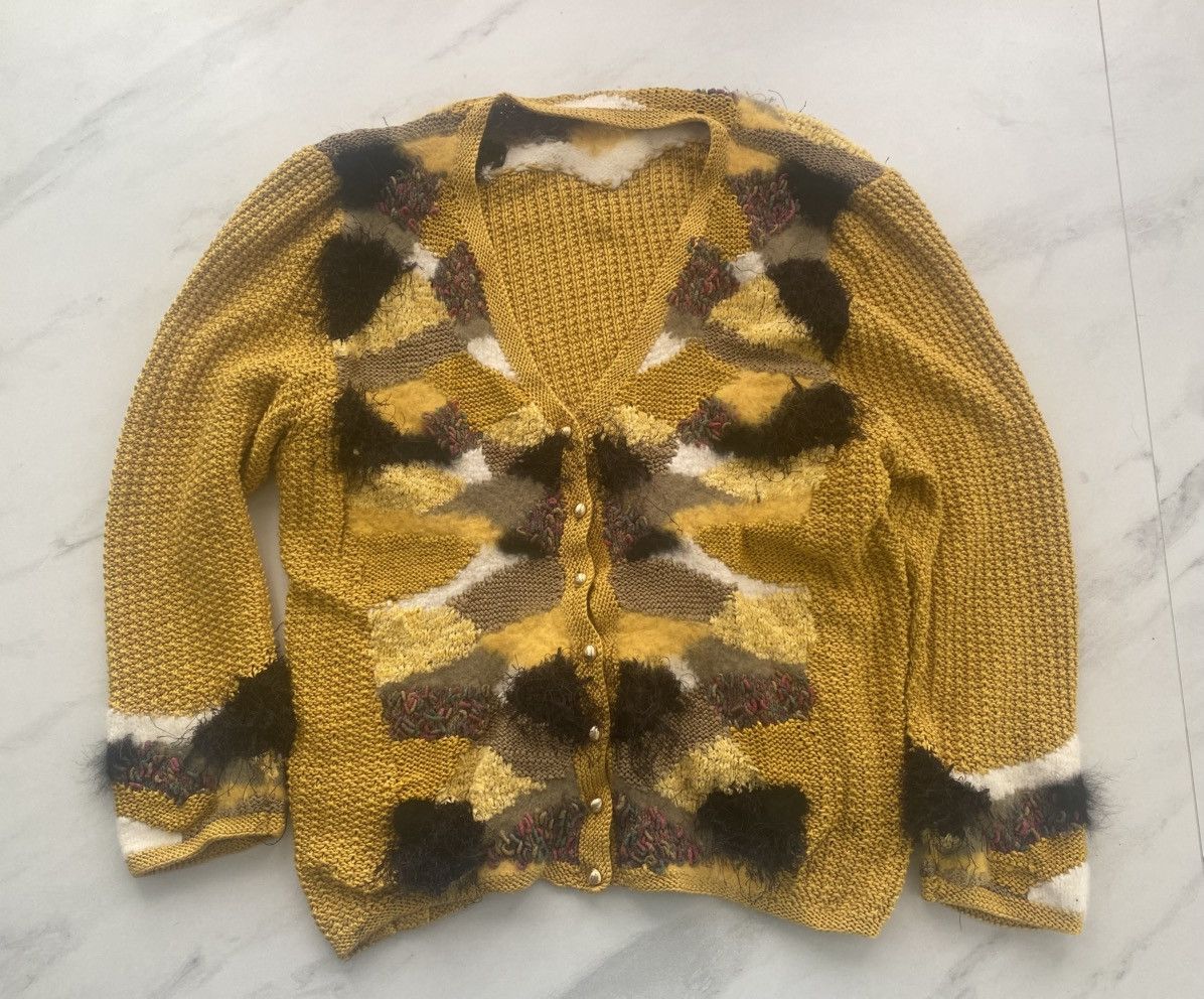 Aran Isles Knitwear × Vintage Coloured cable knitted sweater v neck cardigan Size M / US 6-8 / IT 42-44 - 1 Thumbnail