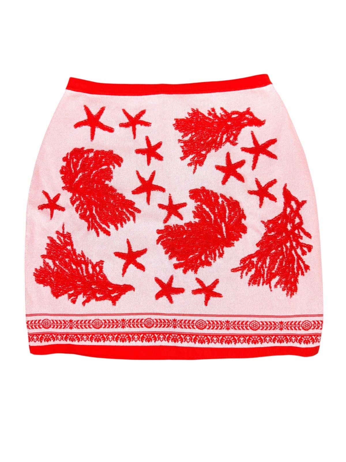 Versace Trésor de la Mer Jacquard Knit Skirt