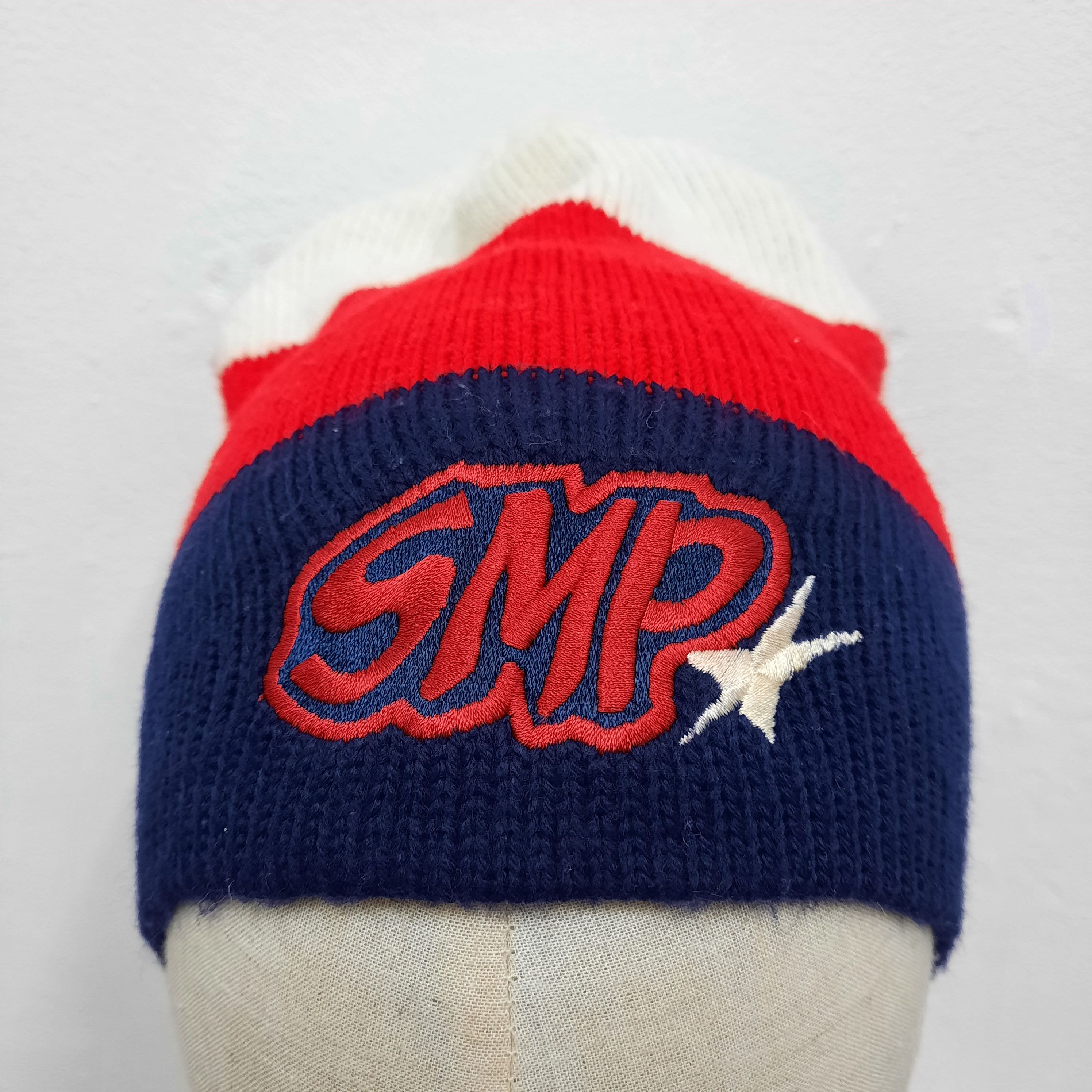 Powell Peralta 🛹 Vintage SMP skateboard big logo pull on beanie hat Size ONE SIZE - 3 Thumbnail