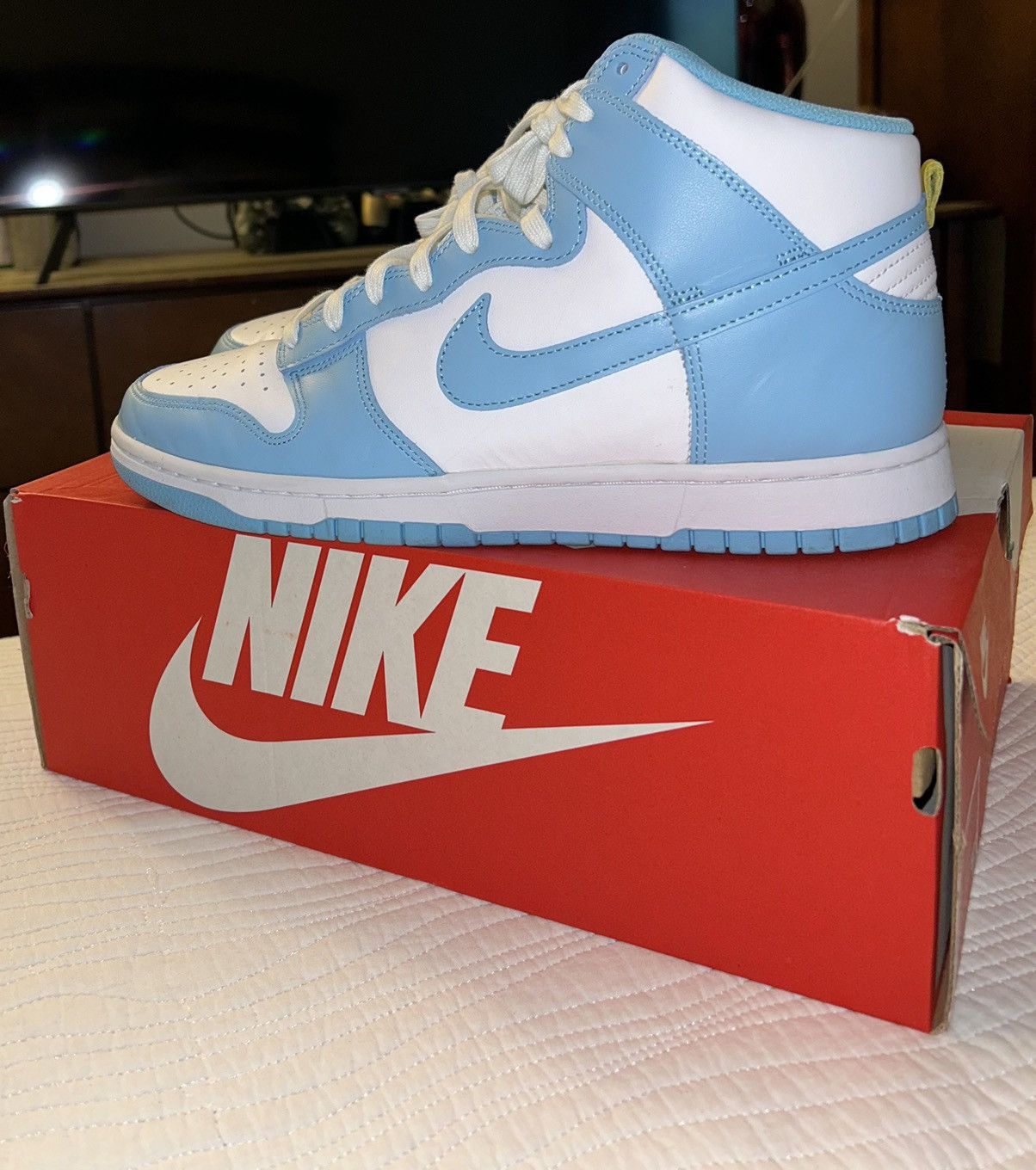 Nike Nike Dunk High Retro Blue Chill Size US 11 / EU 44 - 2 Thumbnail