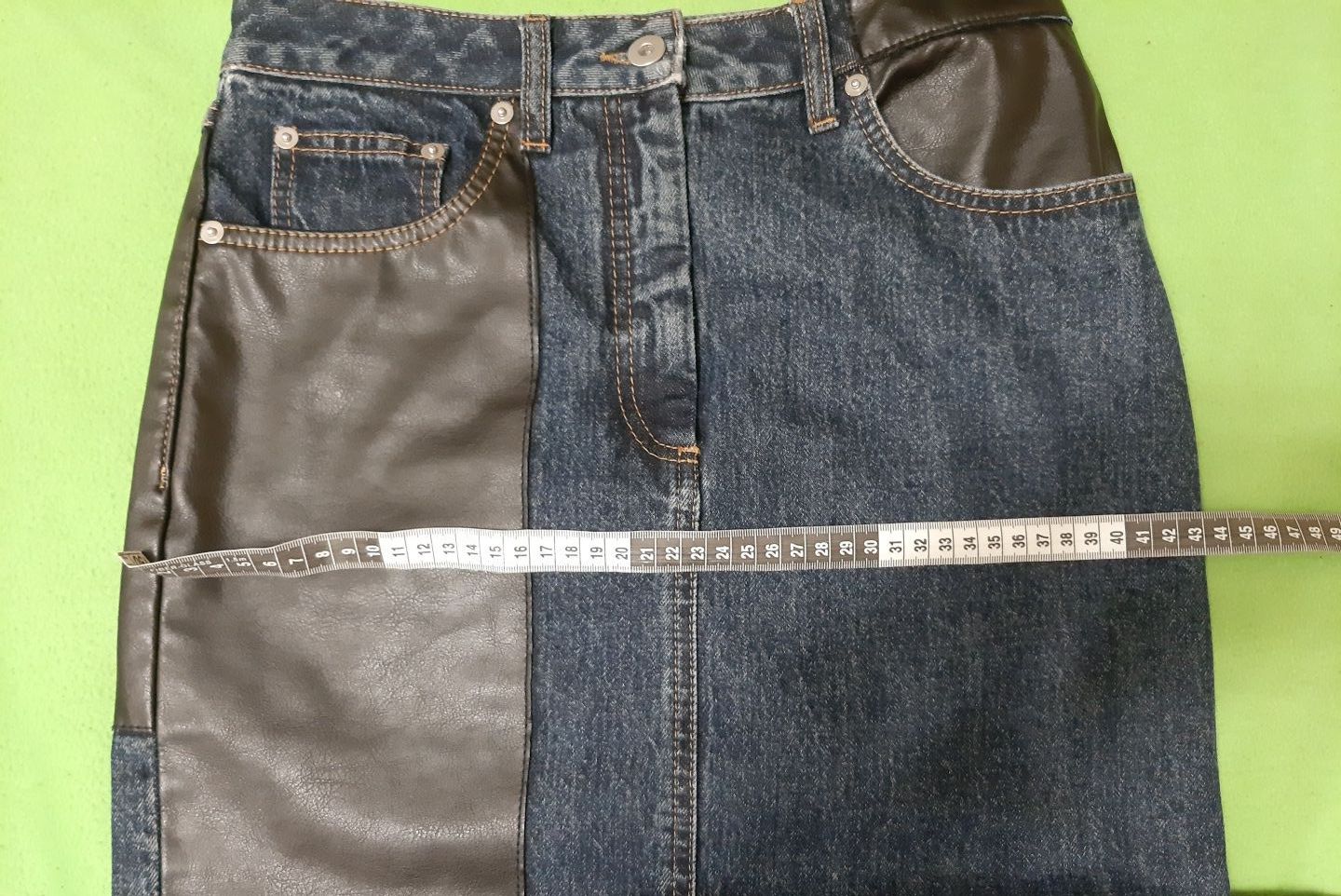 Alexander McQueen McQueen Skirt Leather Denim Size 27" / US 4 / IT 40 - 7 Thumbnail