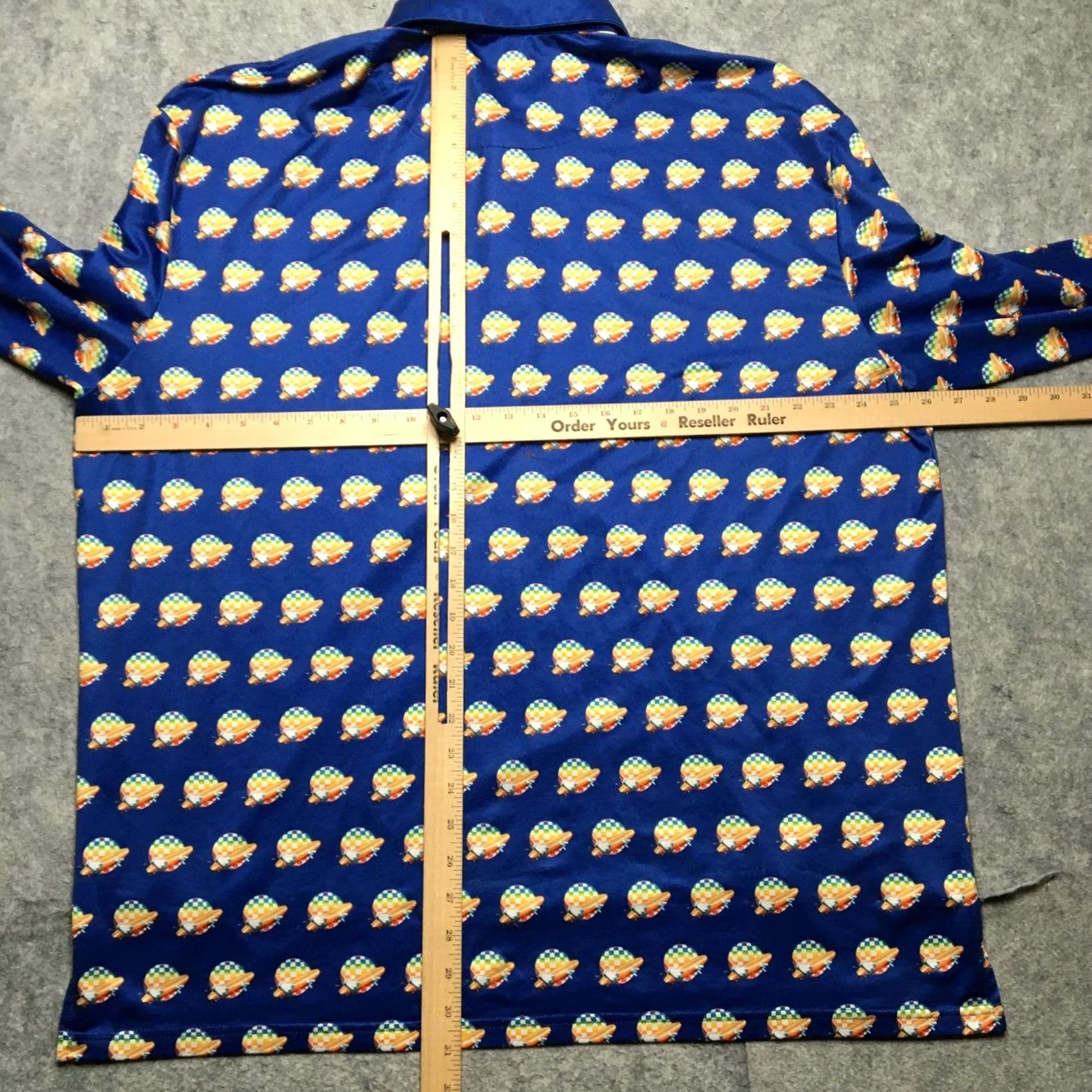 Vintage Grateful Dead x SEC 119 Polo Shirt Mens 3XL Blue Balloon Graphic Print Long Sleeve Polo Shirt Mens XXXL Size US XXL / EU 58 / 5 - 7 Thumbnail