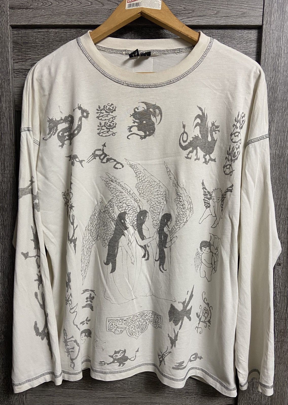 Drop Dead Drop Dead Long Sleeve Rare All Over Graphic Print Oli Sykes Size US L / EU 52-54 / 3 - 1 Thumbnail