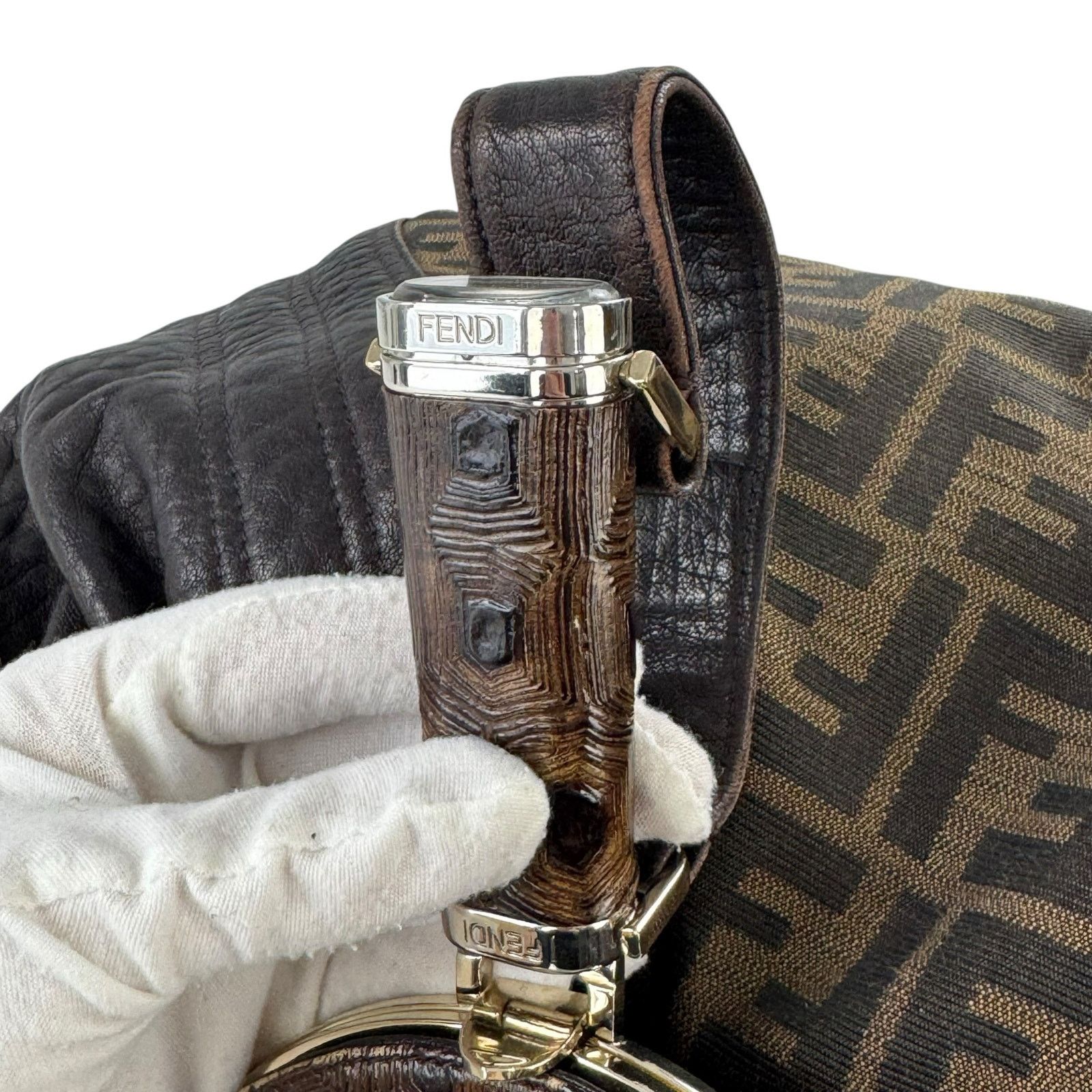 Fendi Fendi Zucca and Tortoiseshell Spy Bag Size ONE SIZE - 8 Thumbnail