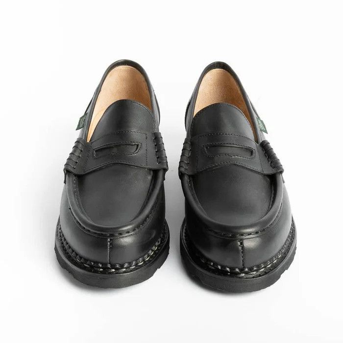 Paraboot o1s22i1n1224 Leather Orsay Moccasins in Noir Size US 6.5 / IT 36.5 - 2 Thumbnail