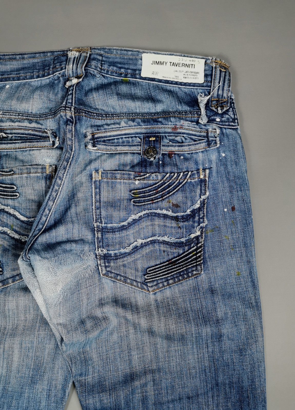 Ben Taverniti Unravel Project Jimmy Taverniti Anti Exposure Paint Dots Denim Jeans Size US 32 / EU 48 - 8 Thumbnail