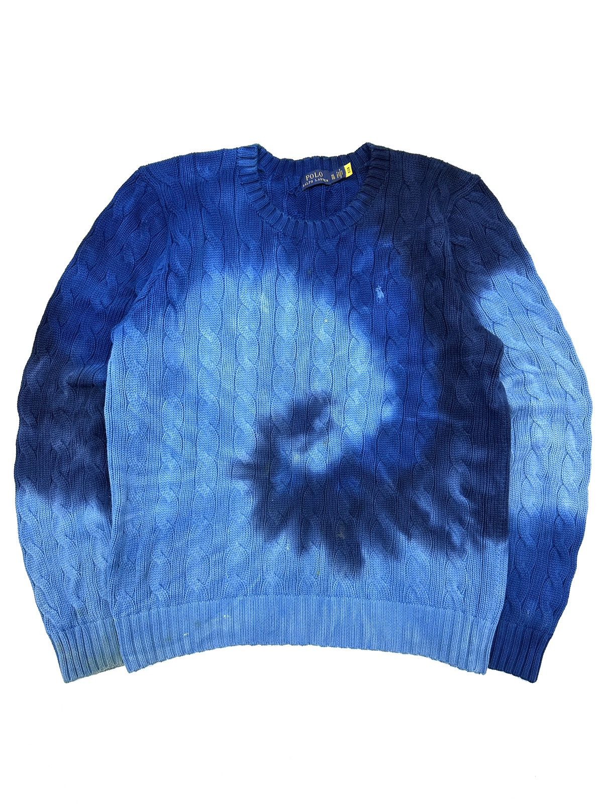 Polo Ralph Lauren Cable Knit Sweater Polo Ralph Lauren Tie Dye Size US XL / EU 56 / 4 - 2 Thumbnail