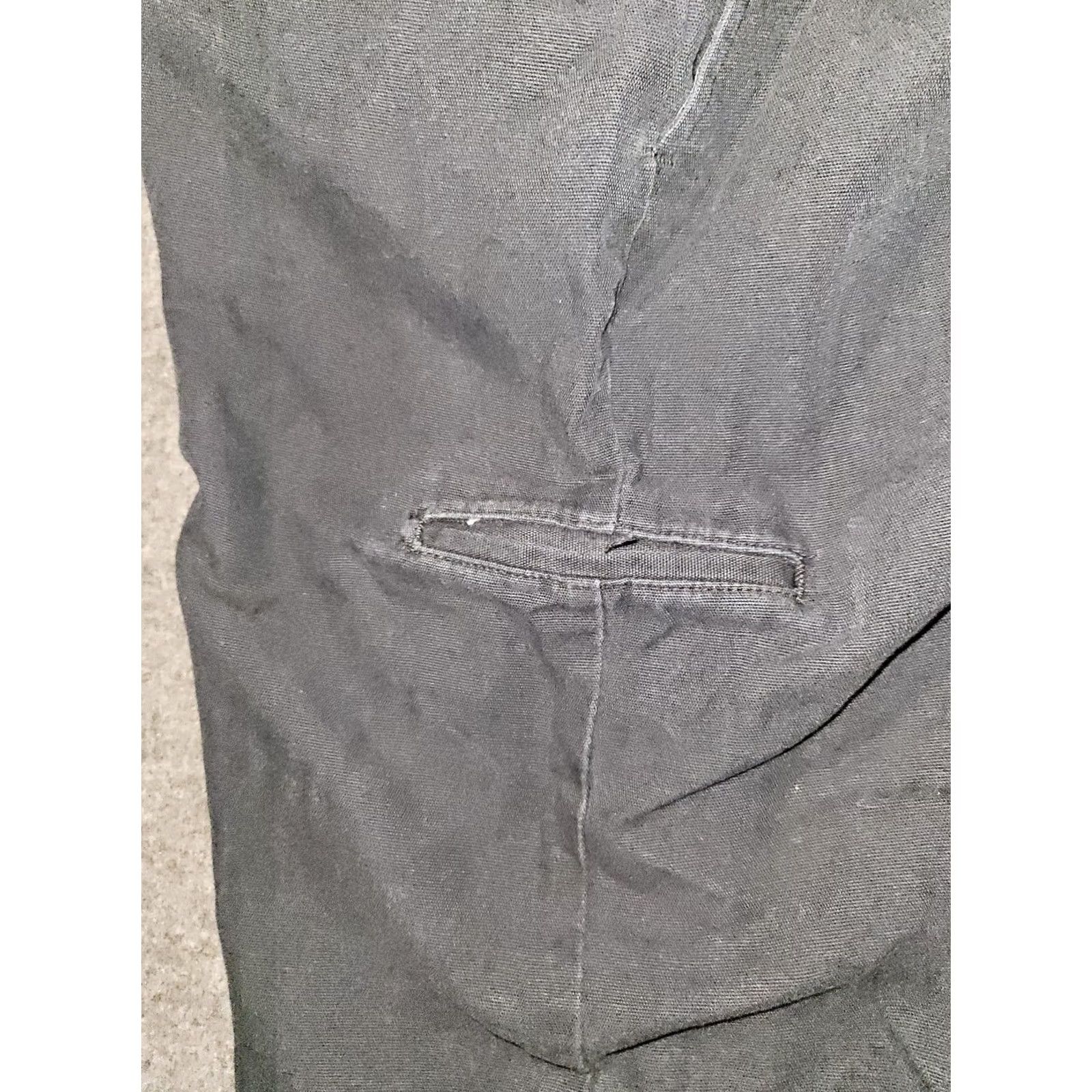 Wrangler Wangler Workwear Pants Mens 38x36 Navy Blue Mid Rise Straight Cargo Workwear Size US 38 / EU 54 - 8 Thumbnail