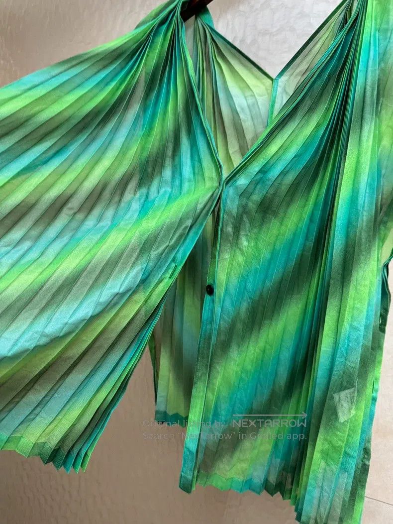 Issey Miyake Issey Miyake Green Tank Top Size M / US 6-8 / IT 42-44 - 4 Thumbnail