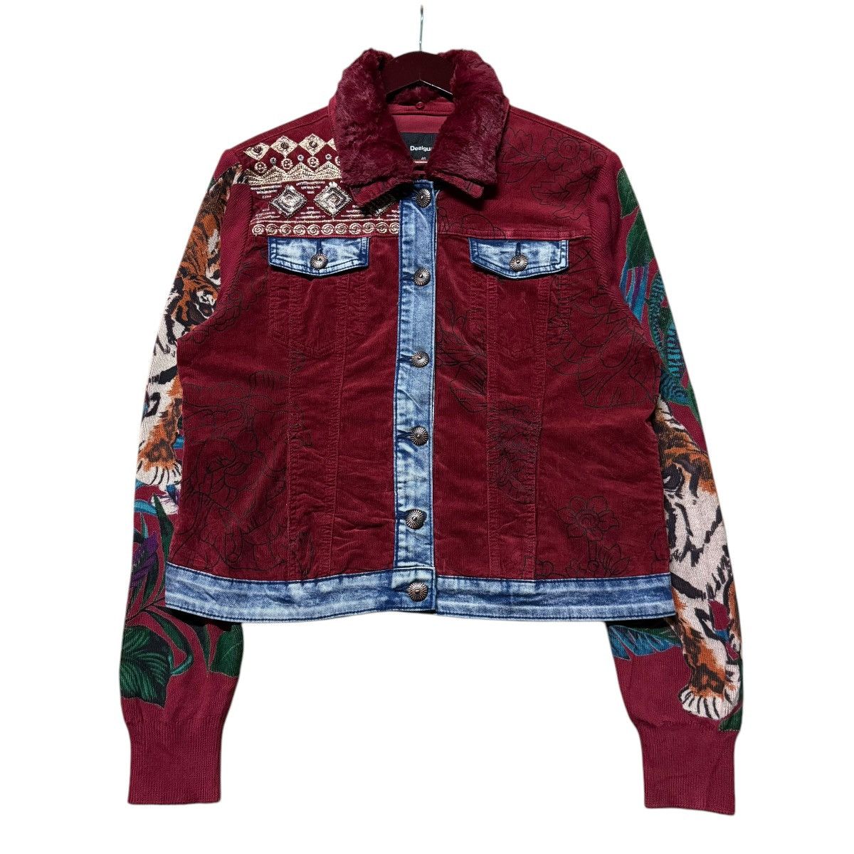 Desigual Nice Design Desigual Corduroy Trucker Jacket Size M / US 6-8 / IT 42-44 - 2 Thumbnail