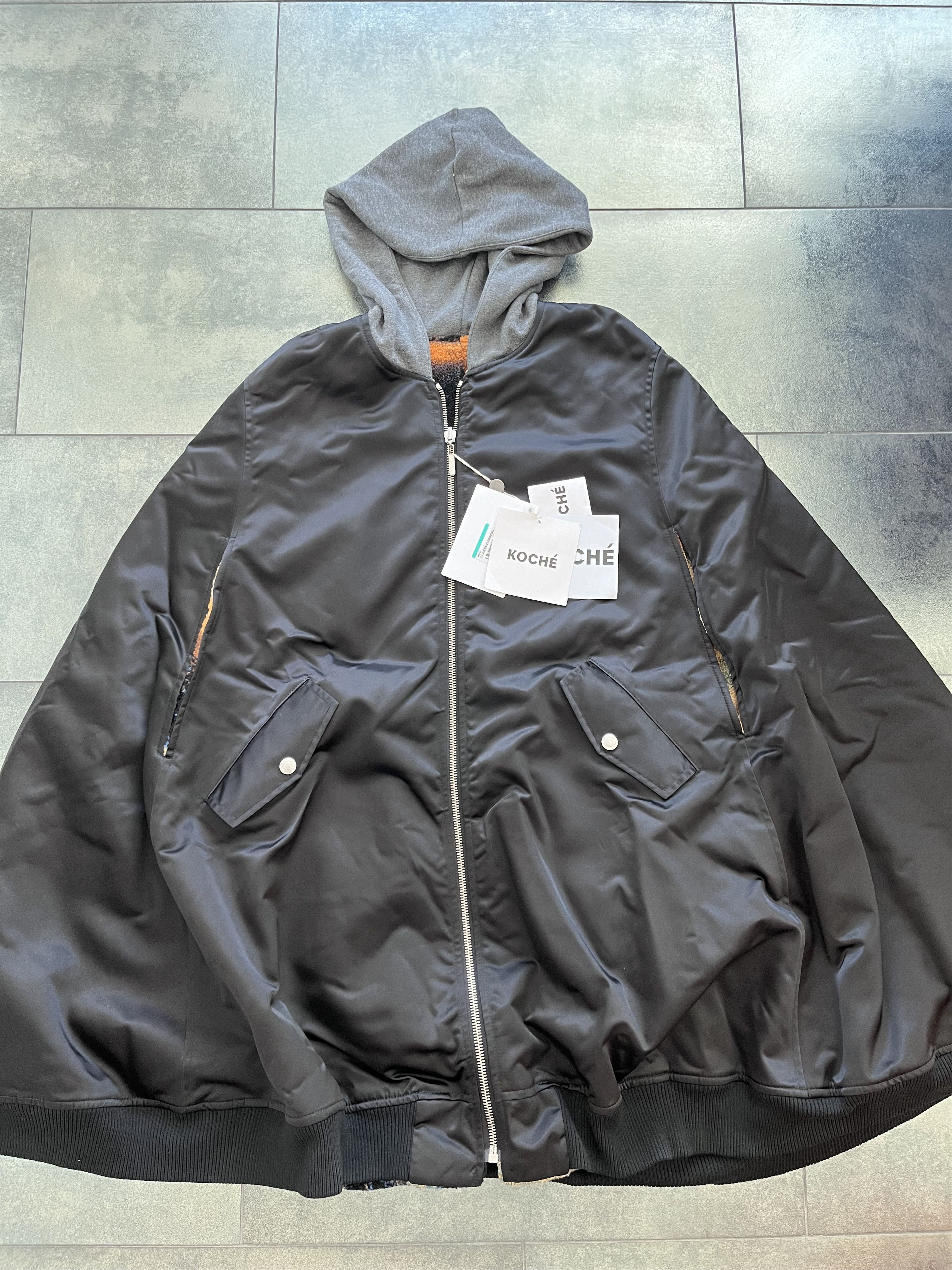 Other Paris Designer Koche Reversible Nylon Fleece Bomber Cape Size US M / EU 48-50 / 2 - 3 Thumbnail