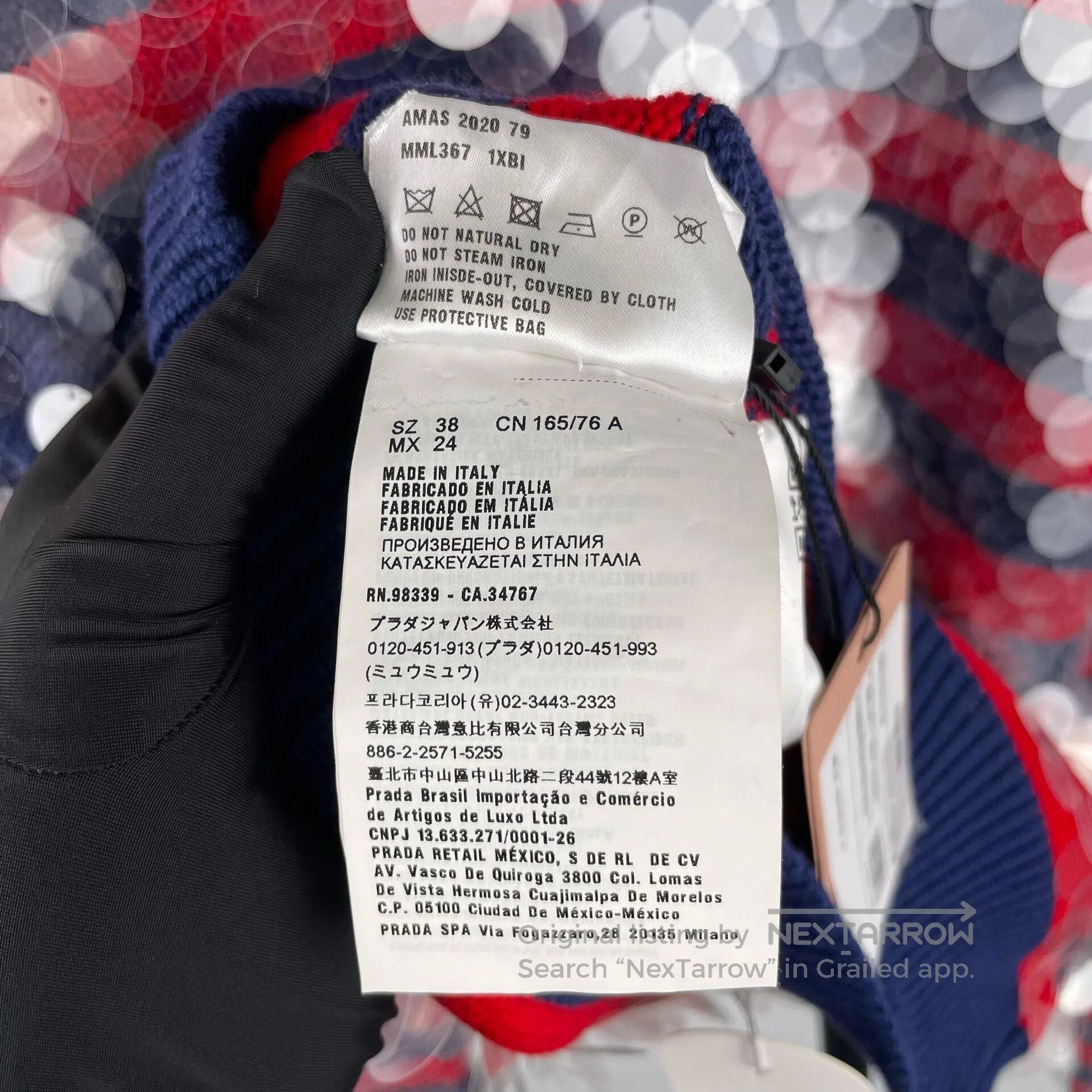 Miu Miu Miu Miu Red and blue mixed color full sequin heavy duty to Size XS / US 0-2 / IT 36-38 - 8 Thumbnail