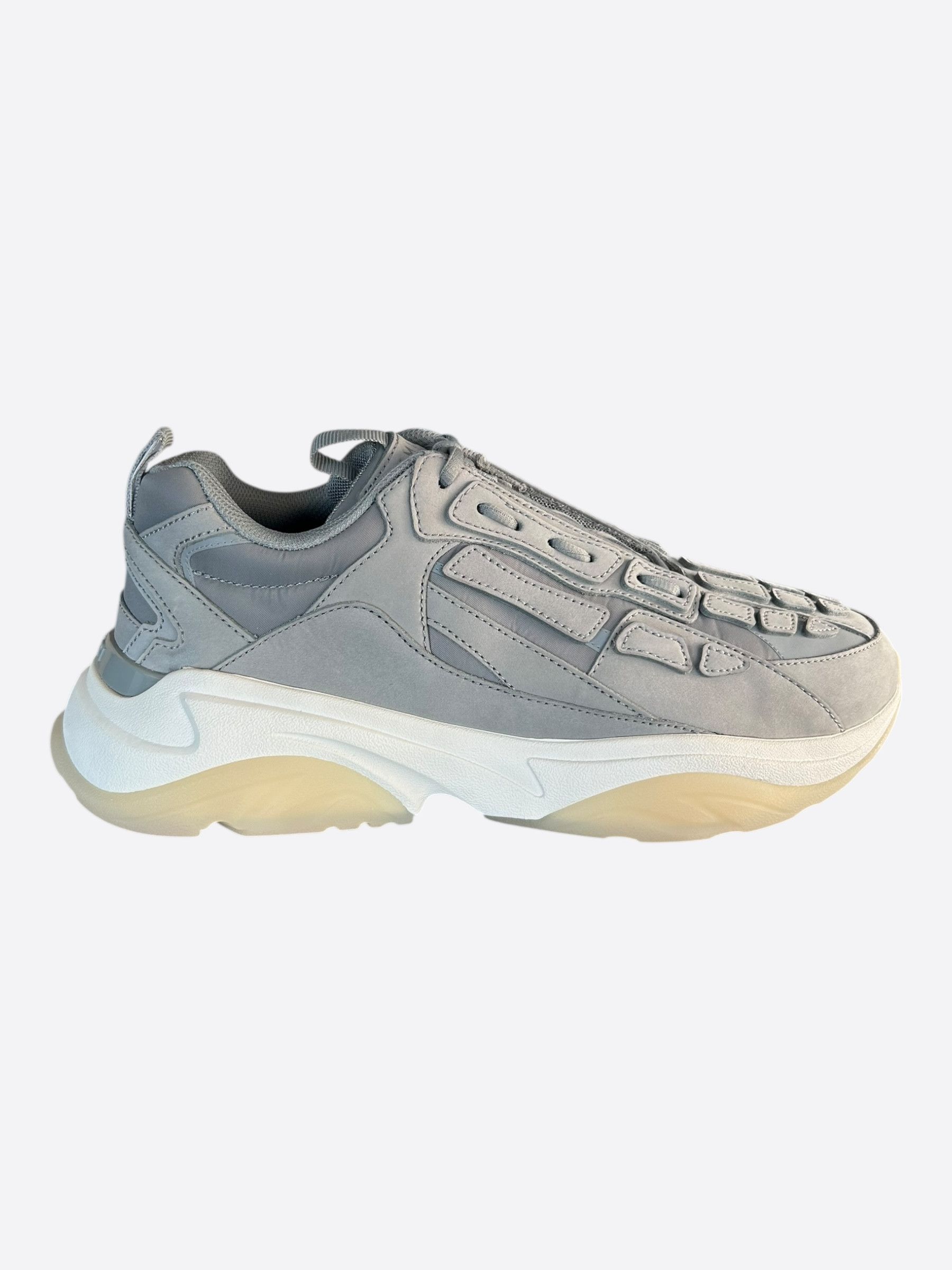 Amiri Amiri Grey & White Bones Runners Size US 10 / EU 43 - 1 Thumbnail