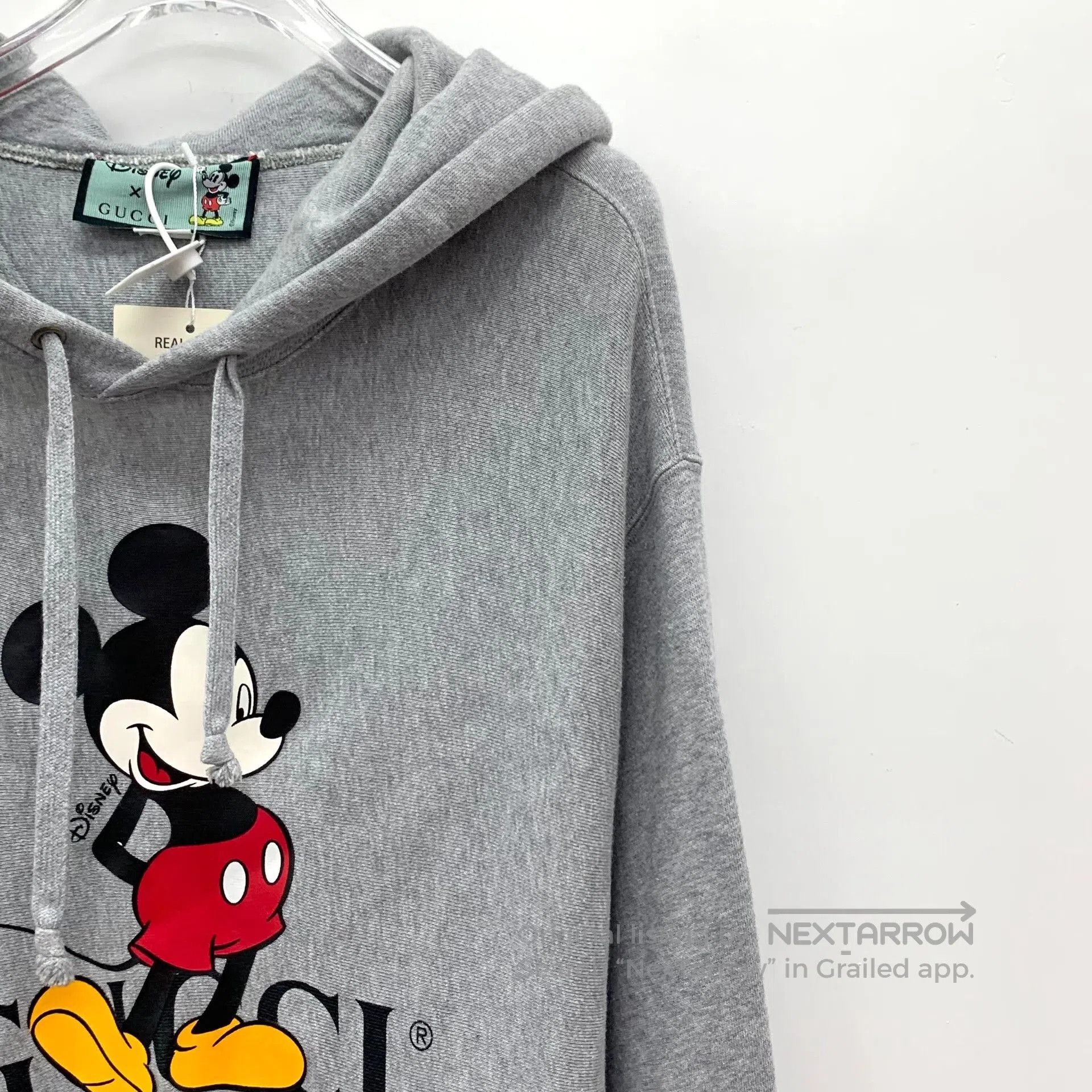 Gucci Gucci x Disney Mickey Mouse Gray Cotton Hoodie. Size US XL / EU 56 / 4 - 3 Thumbnail