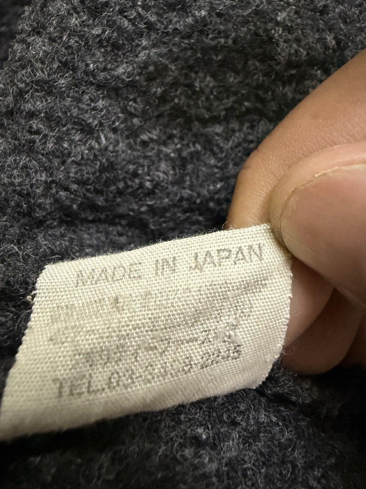 45rpm VINTAGE 45RPM MOHAIR CHARCOAL BLACK BUTTON UP JACKET Size US S / EU 44-46 / 1 - 8 Thumbnail