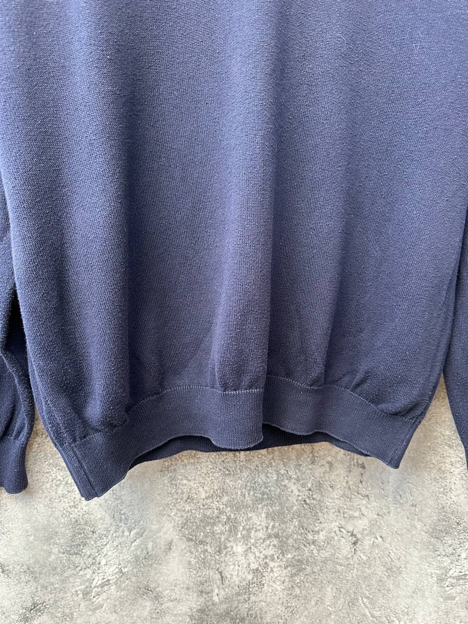 Lacoste Lacoste V-Neck Striped Sweater Vintage Navy Pullover Size US XXL / EU 58 / 5 - 8 Thumbnail