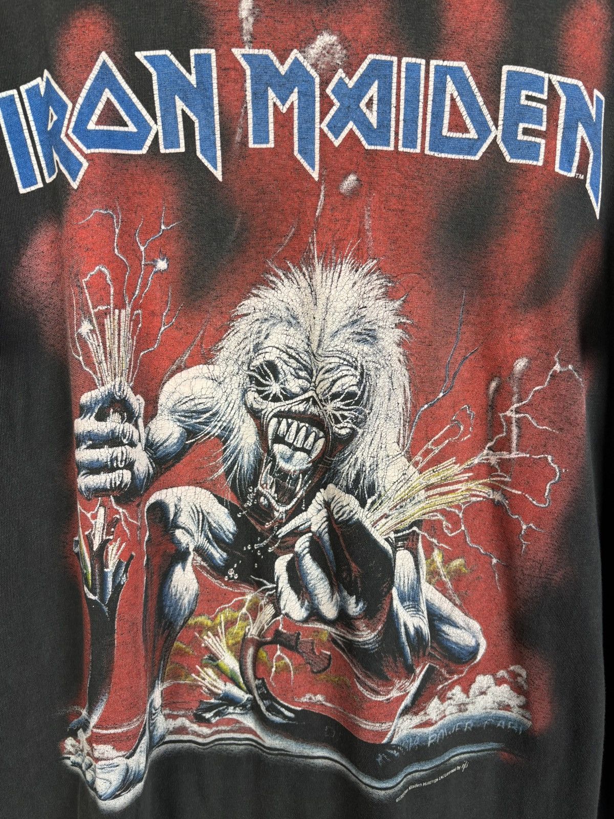 Band Tees 90s Iron Maiden 1993 A Real Live One Faded T-Shirt XL Size US XL / EU 56 / 4 - 2 Thumbnail
