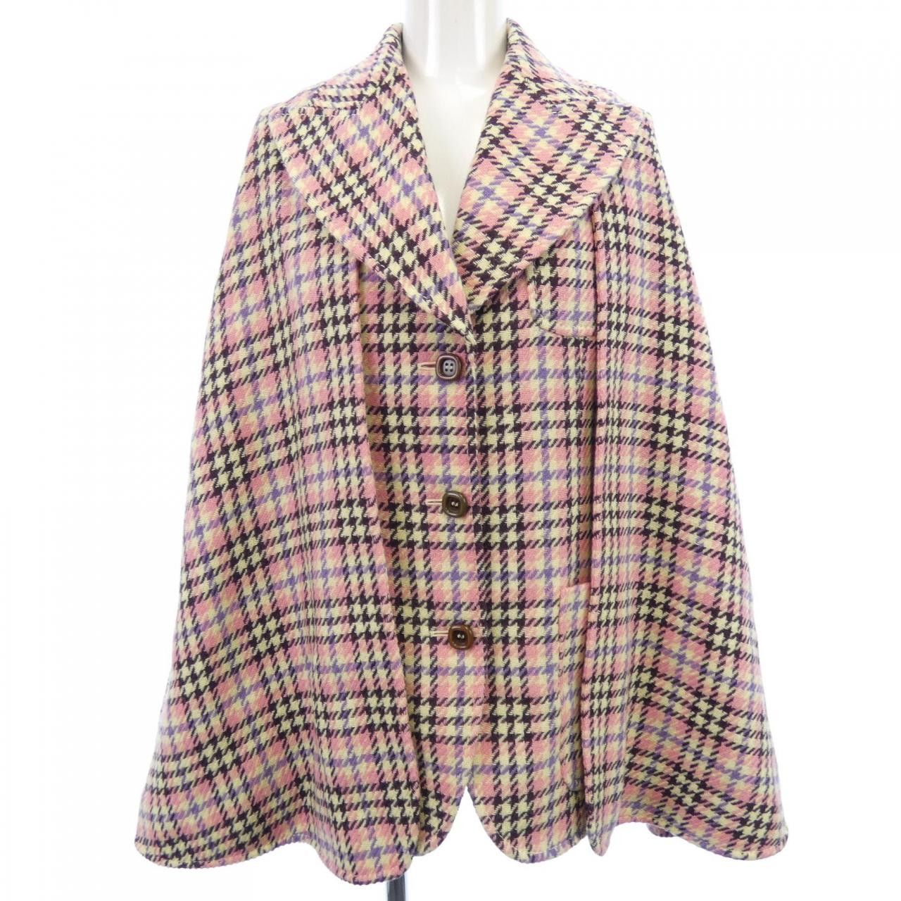 Gucci Gucci Gucci Wool Cape Textile Outerwear 643290ZAGMR DUTY FREE for USA Size ONE SIZE - 1 Thumbnail