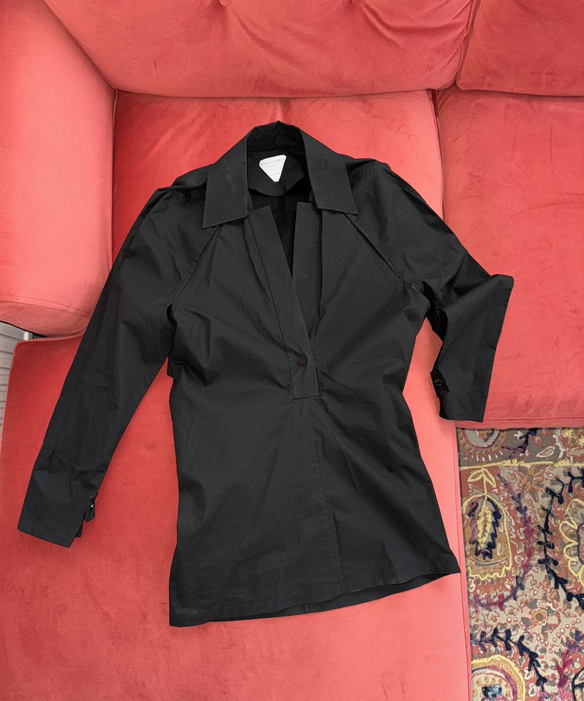 Bottega Veneta Bottega Veneta black poplin shirt-dress, size 42 It Size M / US 6-8 / IT 42-44 - 1 Thumbnail