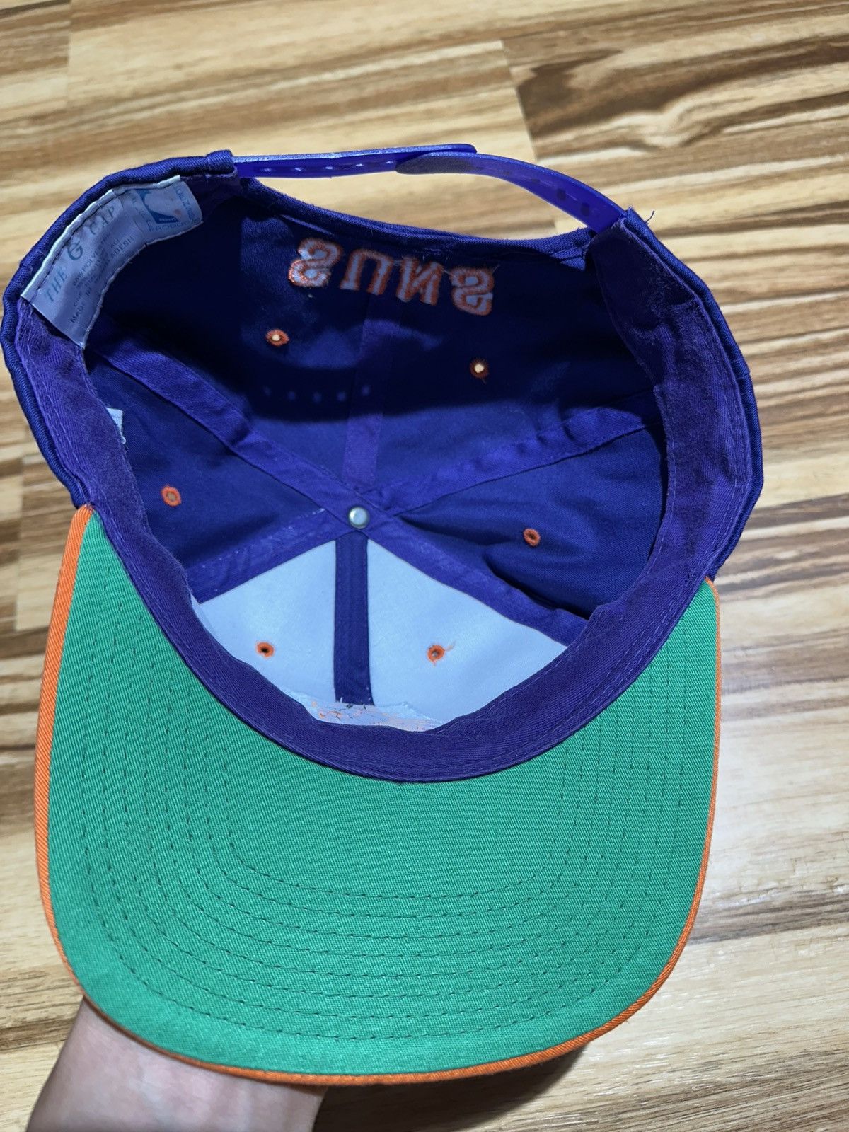 NBA Vintage 90’s Phoenix Suns Blue and Orange Cap Size ONE SIZE - 7 Thumbnail