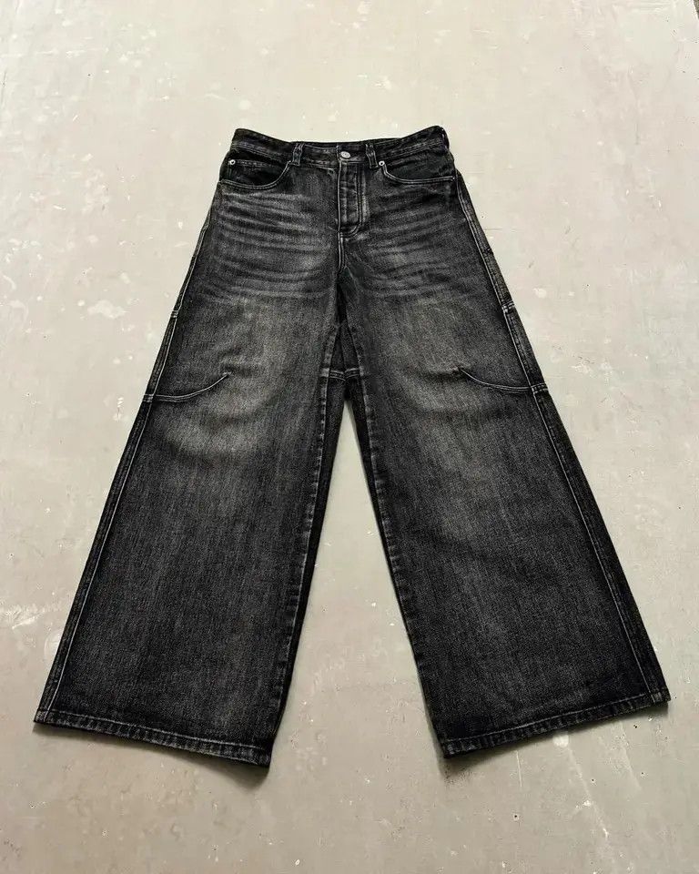Japanese Brand × Vintage Streetwear Retro Baggy Jeans Y2K Size US 33 - 1 Thumbnail